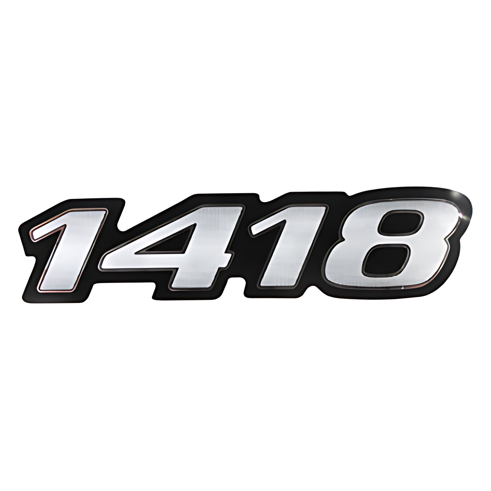 EMBLEMA LATERAL LISO RESINADO 1418 - MB1418