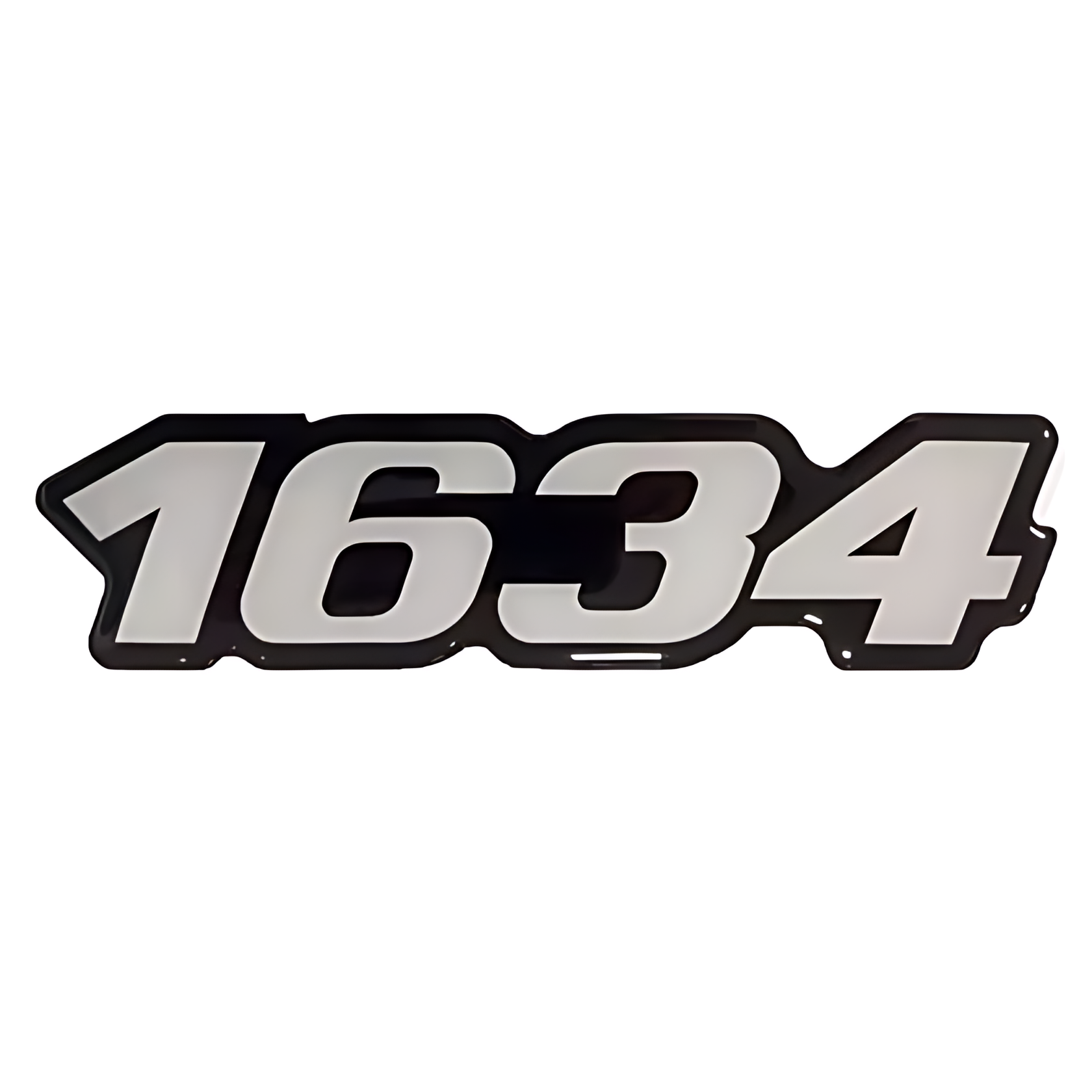 EMBLEMA LATERAL LISO RESINADO 1634 - MB1634