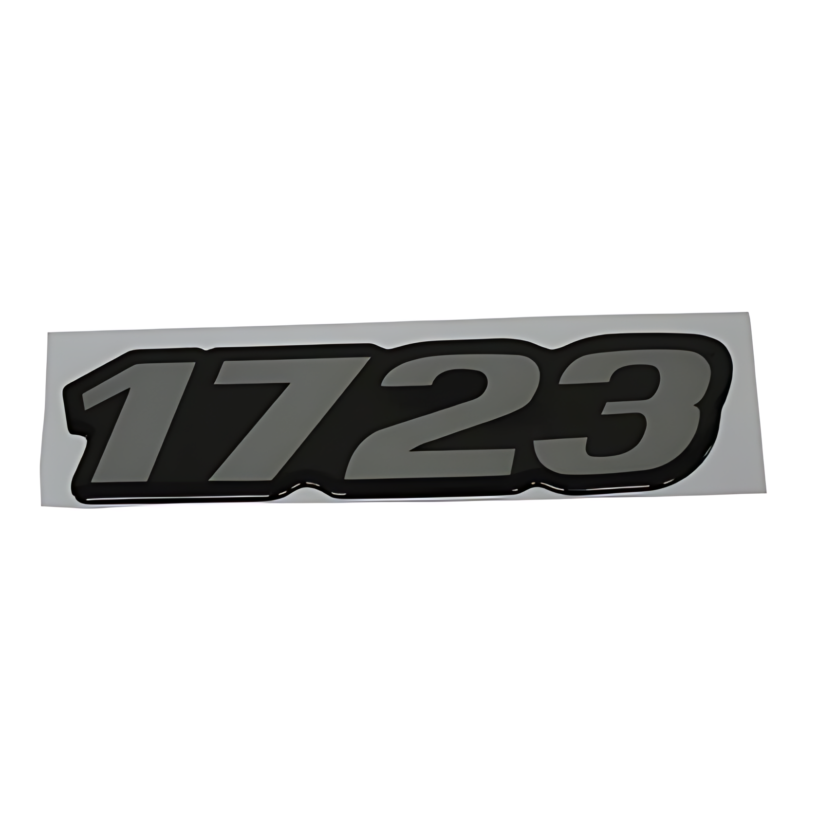 EMBLEMA LATERAL LISO RESINADO 1723 - MB1723