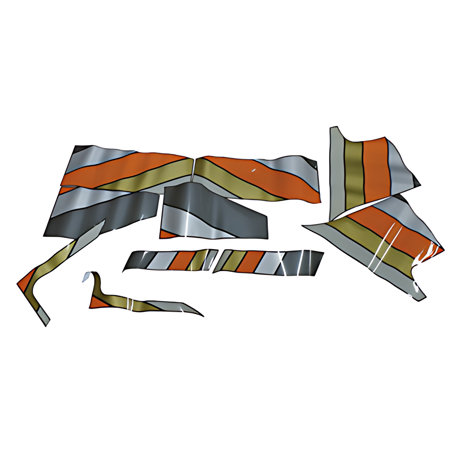 JOGO FAIXA APOS 92 LAR-CINZA-OURO-PRETO - 4035460