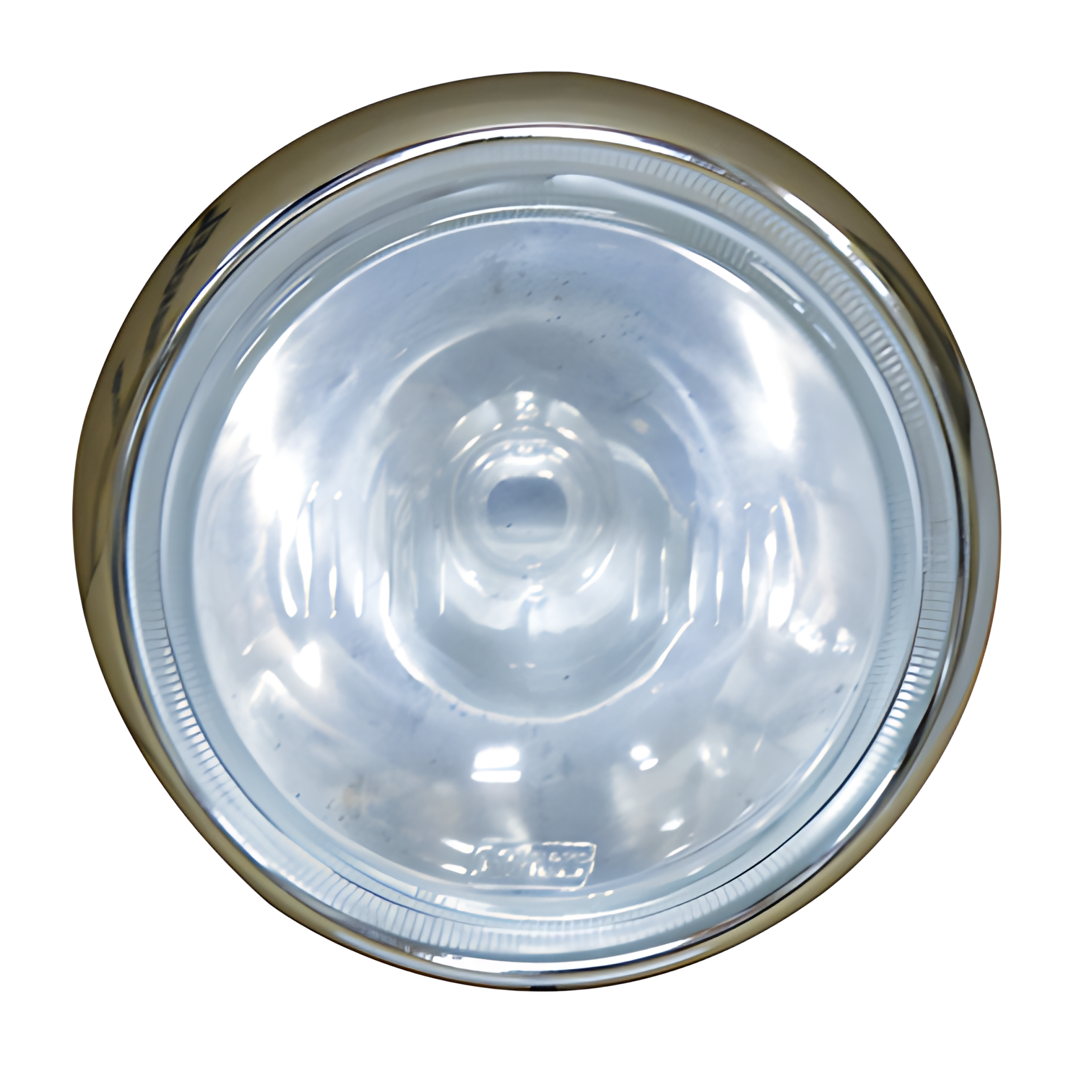 FAROL MILHA CRISTAL ARO CROMADO CARCACA PRETA - ML0455