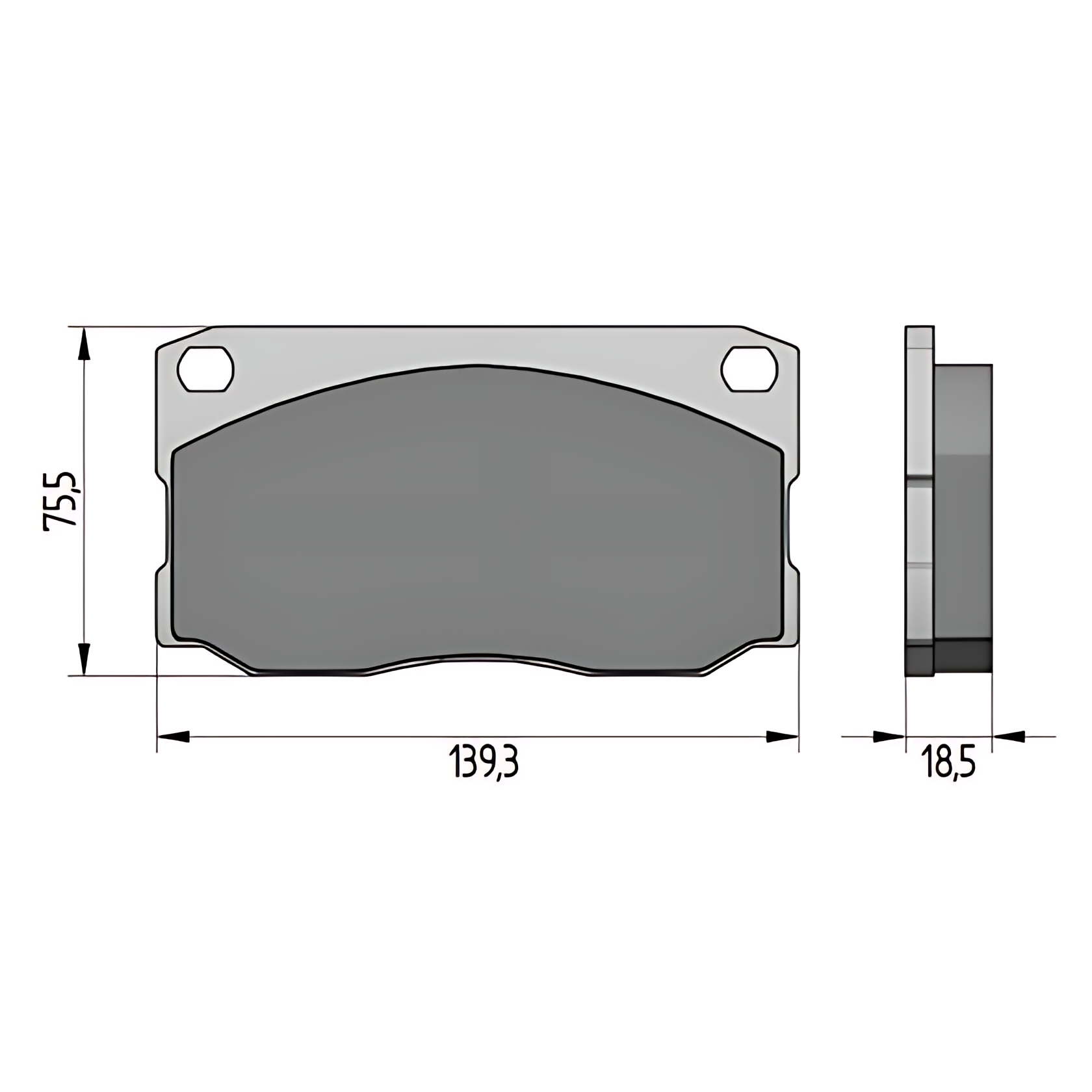 PASTILHA FREIO DIANTEIRO - DP407DNA738