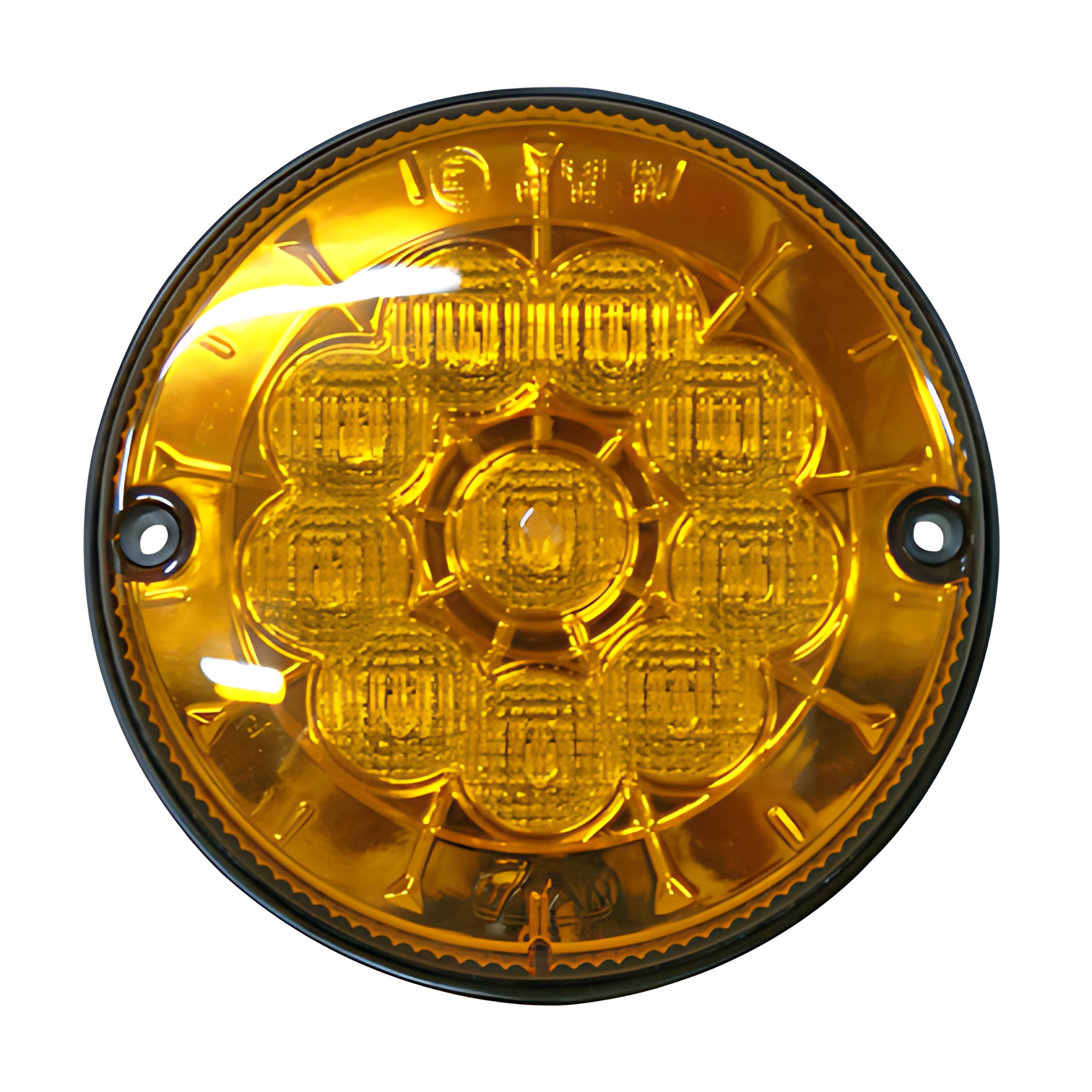 LANTERNA PISCA TRASEIRA AMBAR 10 LED 12V 125MM - ML2303