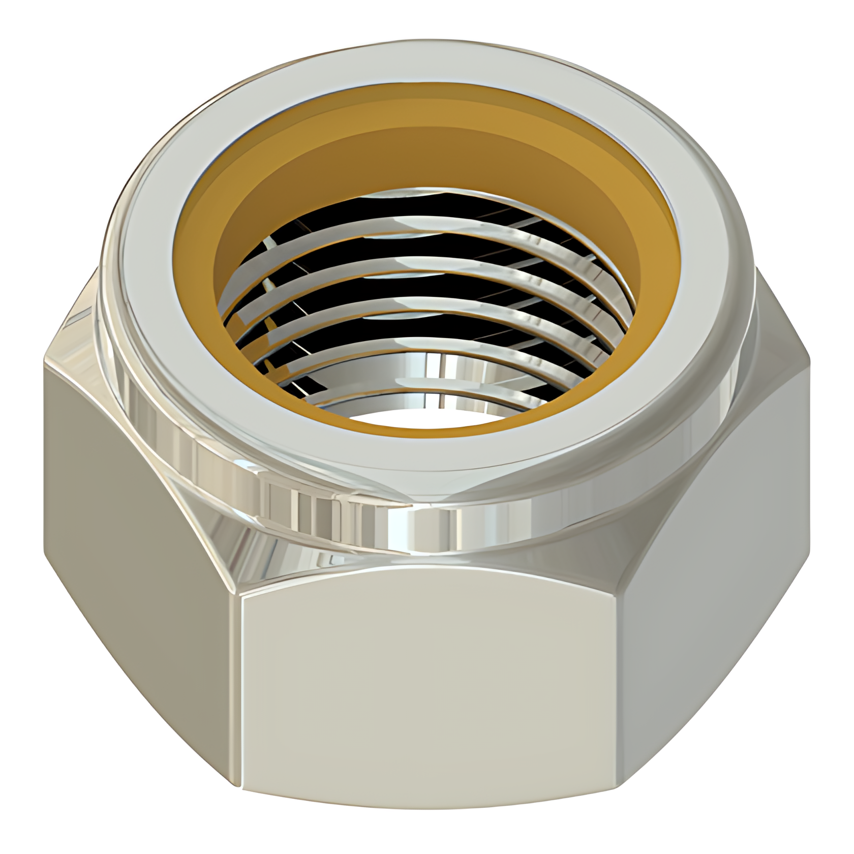 PORCA SEXTAVADA AUTOTRAVANTE C/ NYLON  M14X2,0MM - ML5120