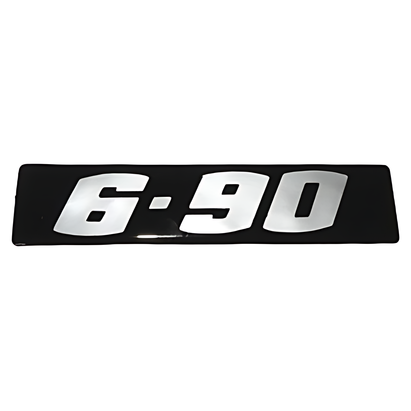 EMBLEMA ADESIVO LATERAL PRETO ( 6.80 ) - T06853687