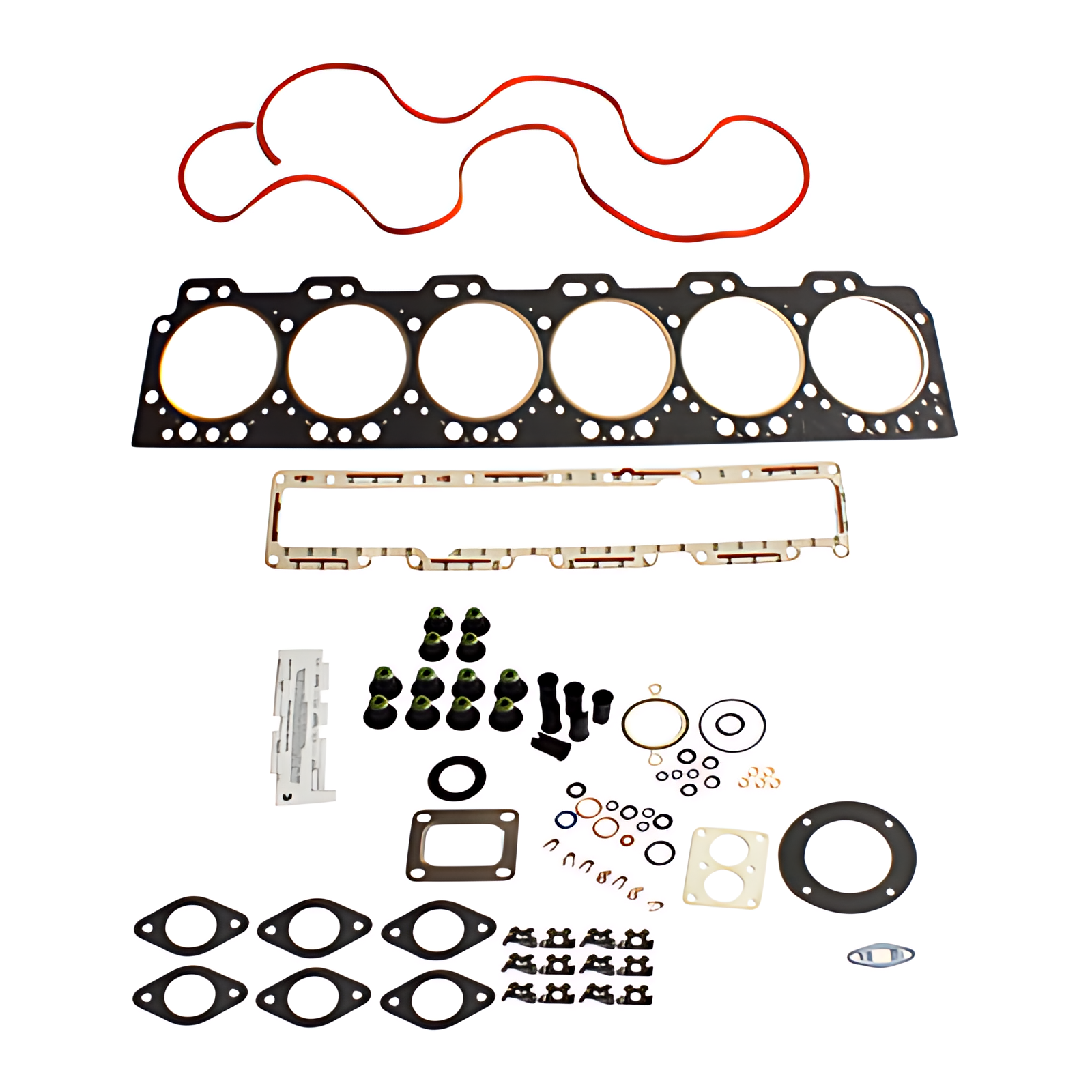 JOGO JUNTAS SUPERIOR MOTOR CUMMINS 6CTAA 8.3 6CIL COM RETENTOR VALVULAS - 2T0198012C