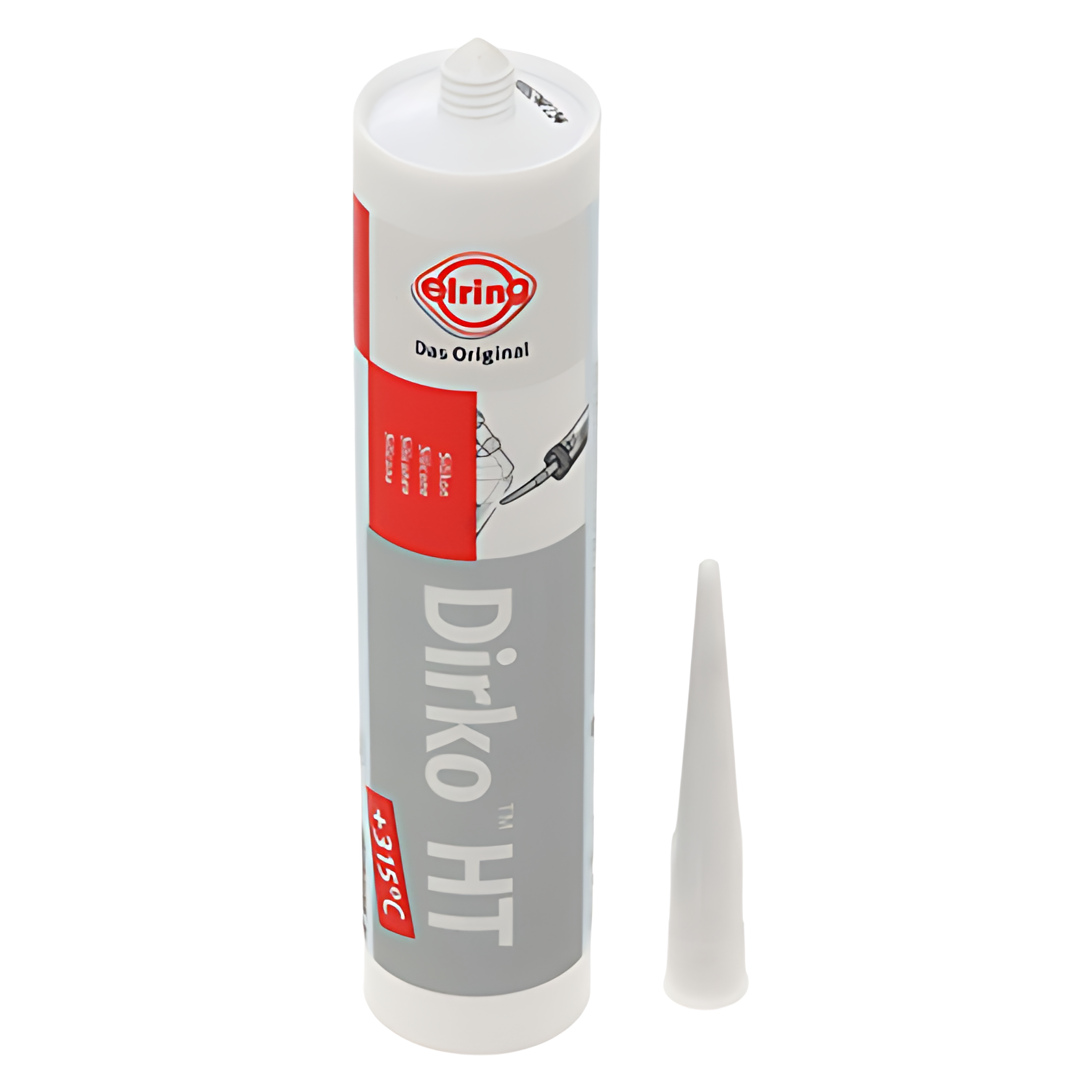 SILICONE CINZA 310ML ALTA TEMPERATURA DIRKO - ML2636