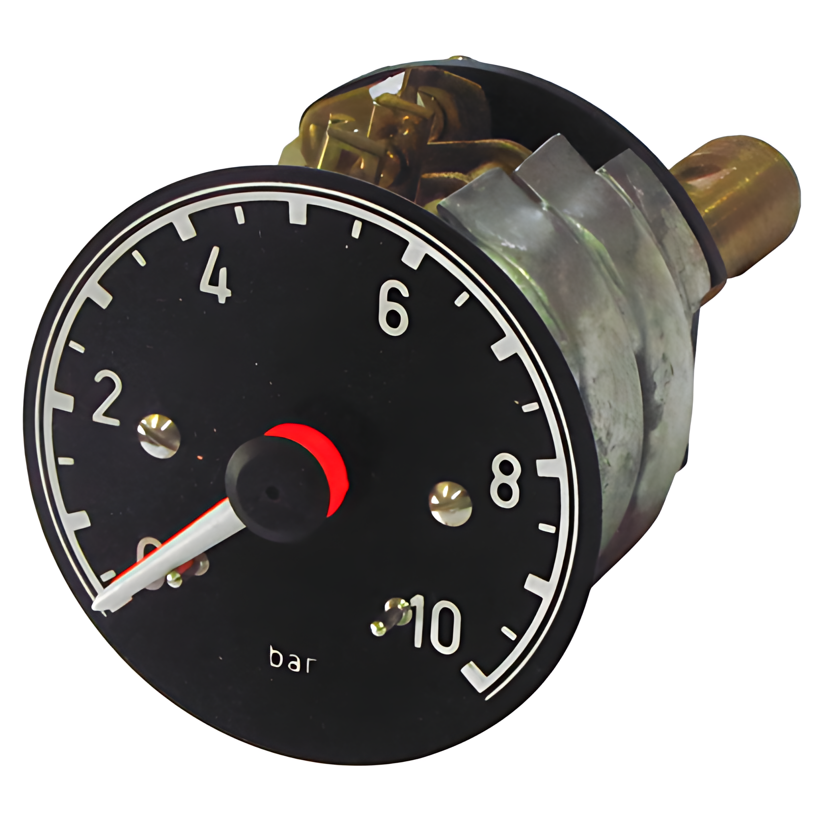 MANOMETRO DUPLO AR 0-10 BAR DIAMETRO 52MM ALARME EM 5 BAR MANUAL M04 - 0015422008