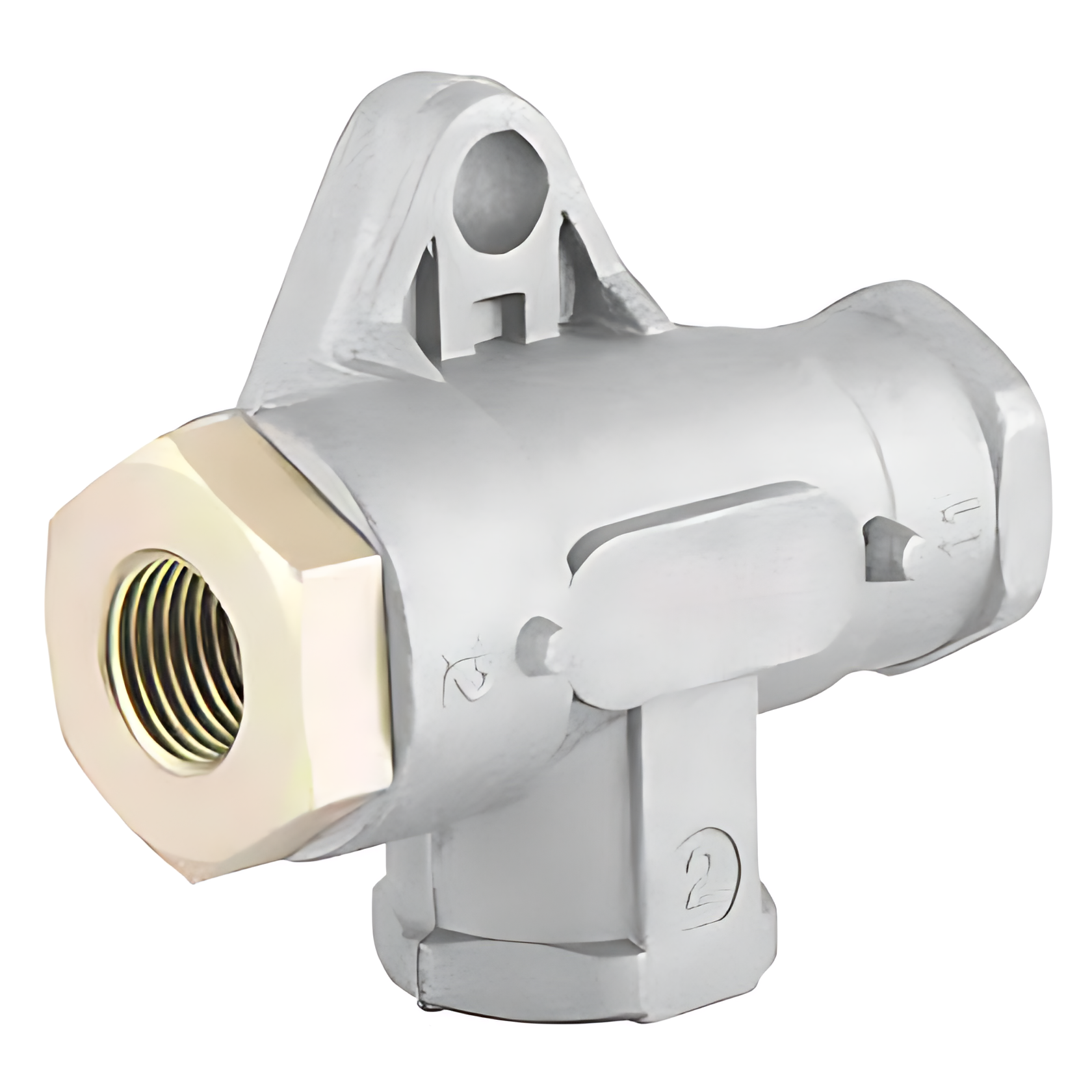 VALVULA DUAS VIAS M16X1,5 COM SUPORTE RETO - TJG607337