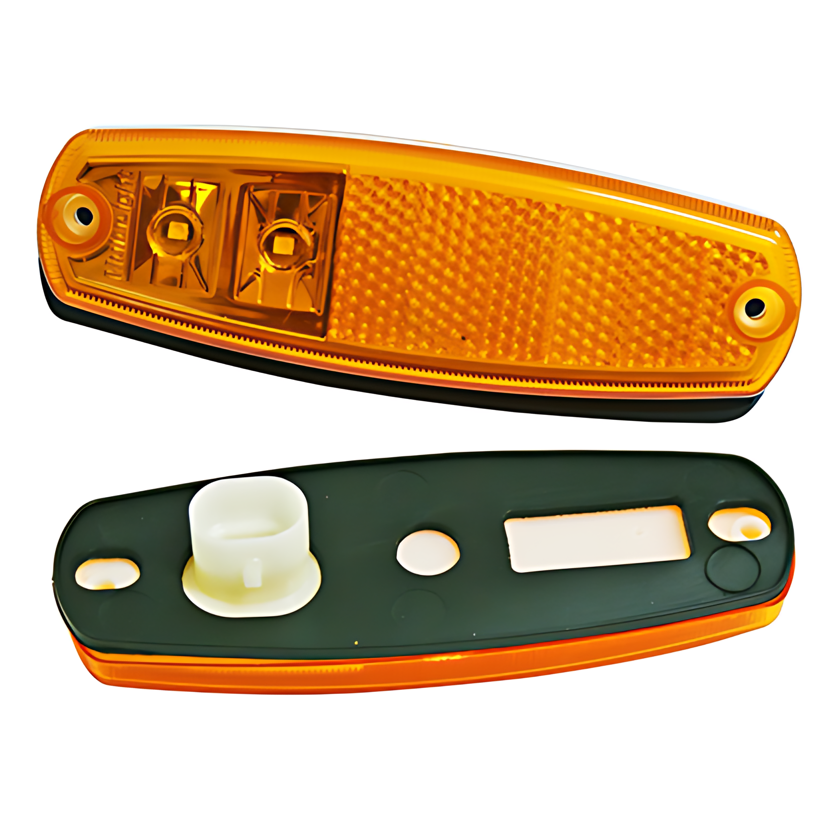 LANTERNA LATERAL LED POSICAO RETROREFLETOR AMBAR 24V - ML3022