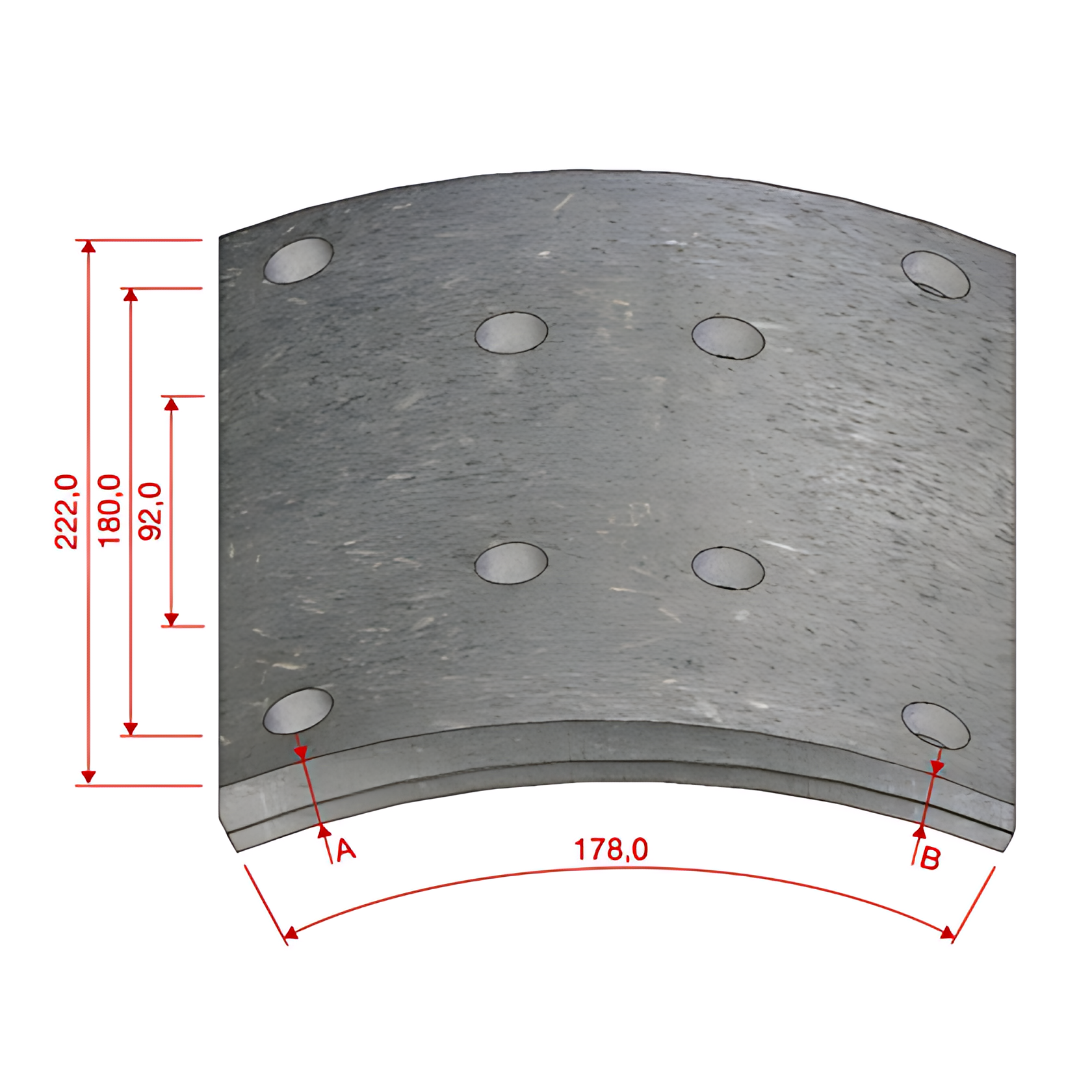 LONA FREIO TRASEIRO DM588DNA380 STD CARBON FIBER - DM588DNA380