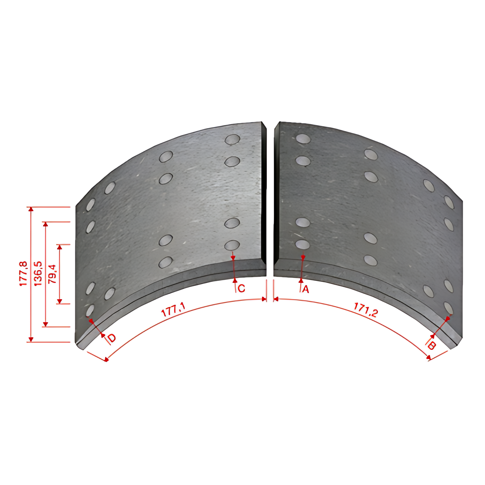 JOGO LONA FREIO 1X   FD88 - DFW988DNA38X