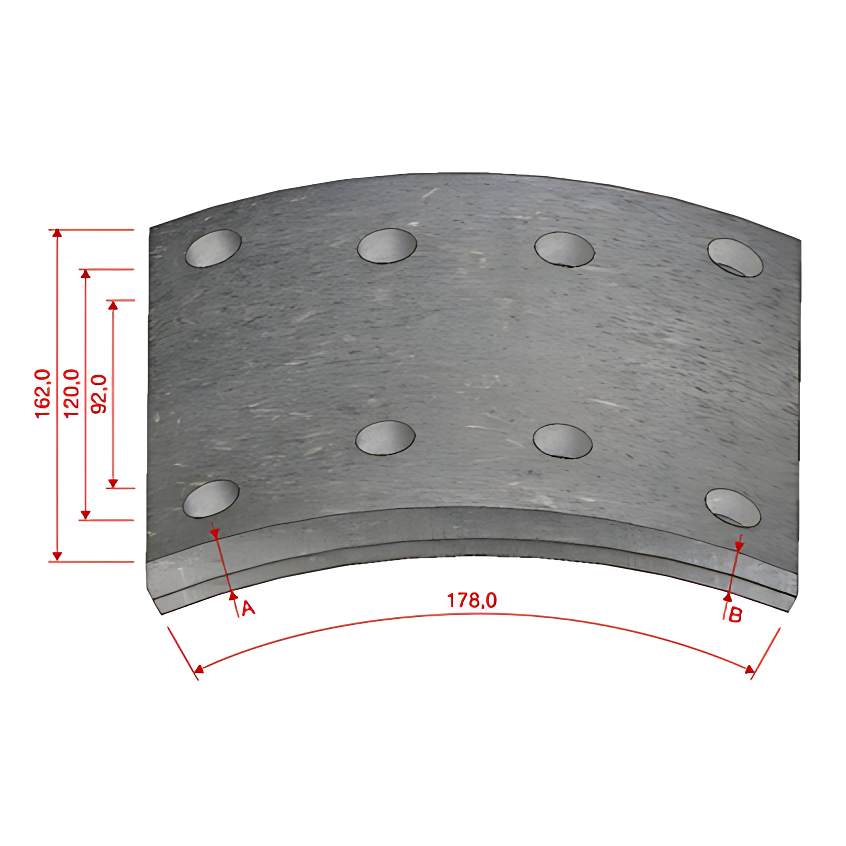 JOGO LONA FREIO 1X DM584X FORMULA MAXI PARTS - MPDM584X