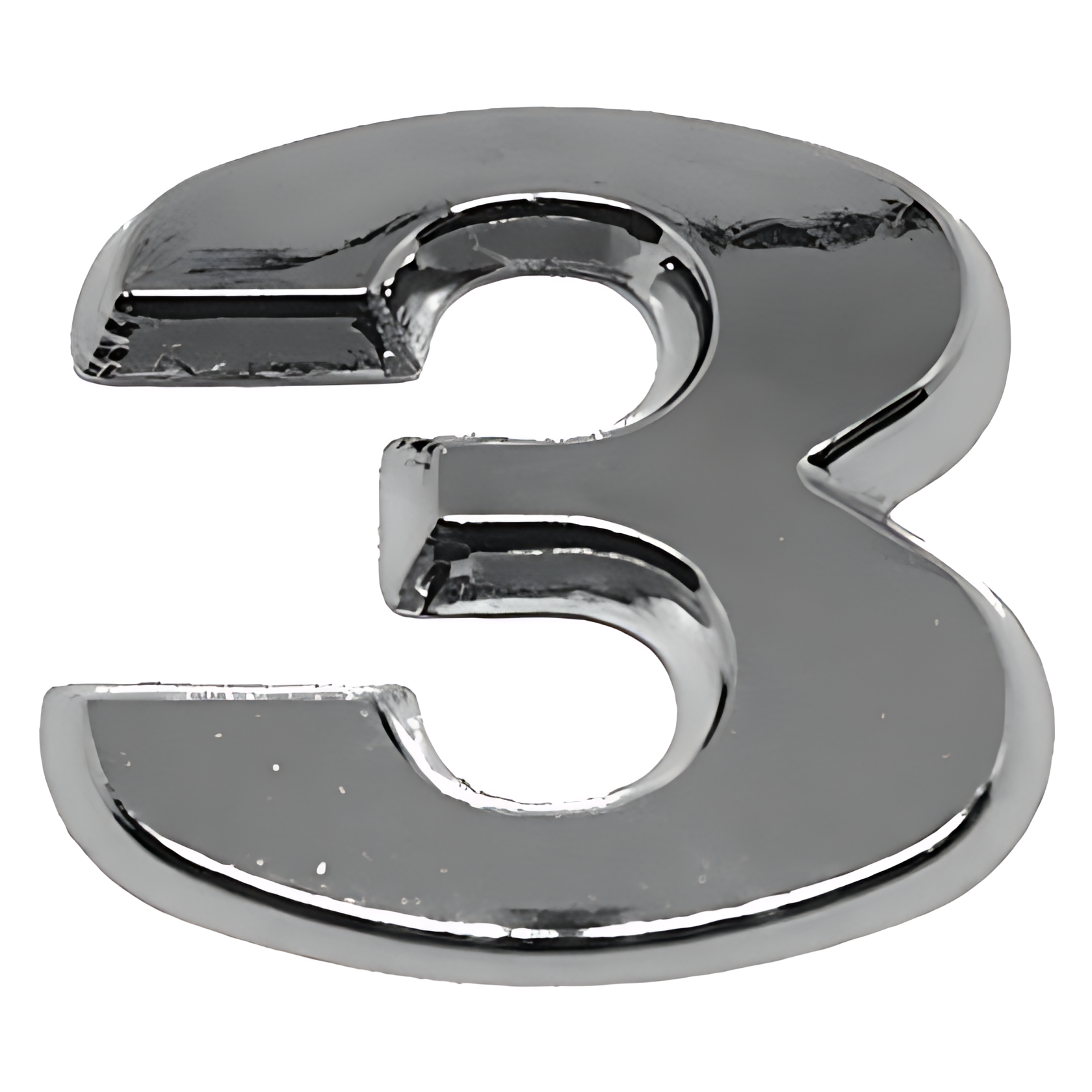 NUMERO 3 CROMADO PONTENCIA VW - ML3383