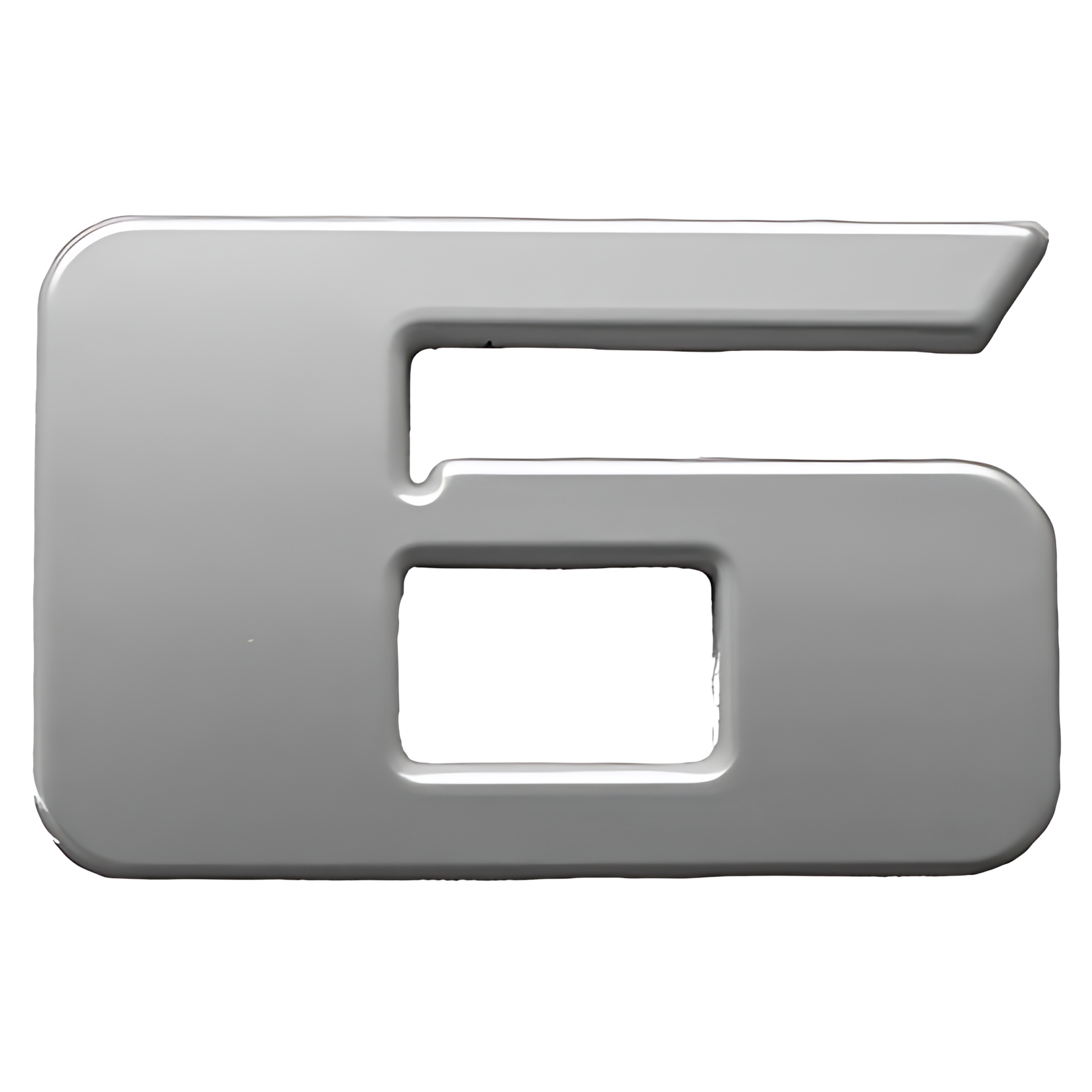 EMBLEMA 6 CROMADO FORD POTENCIA - ML3396