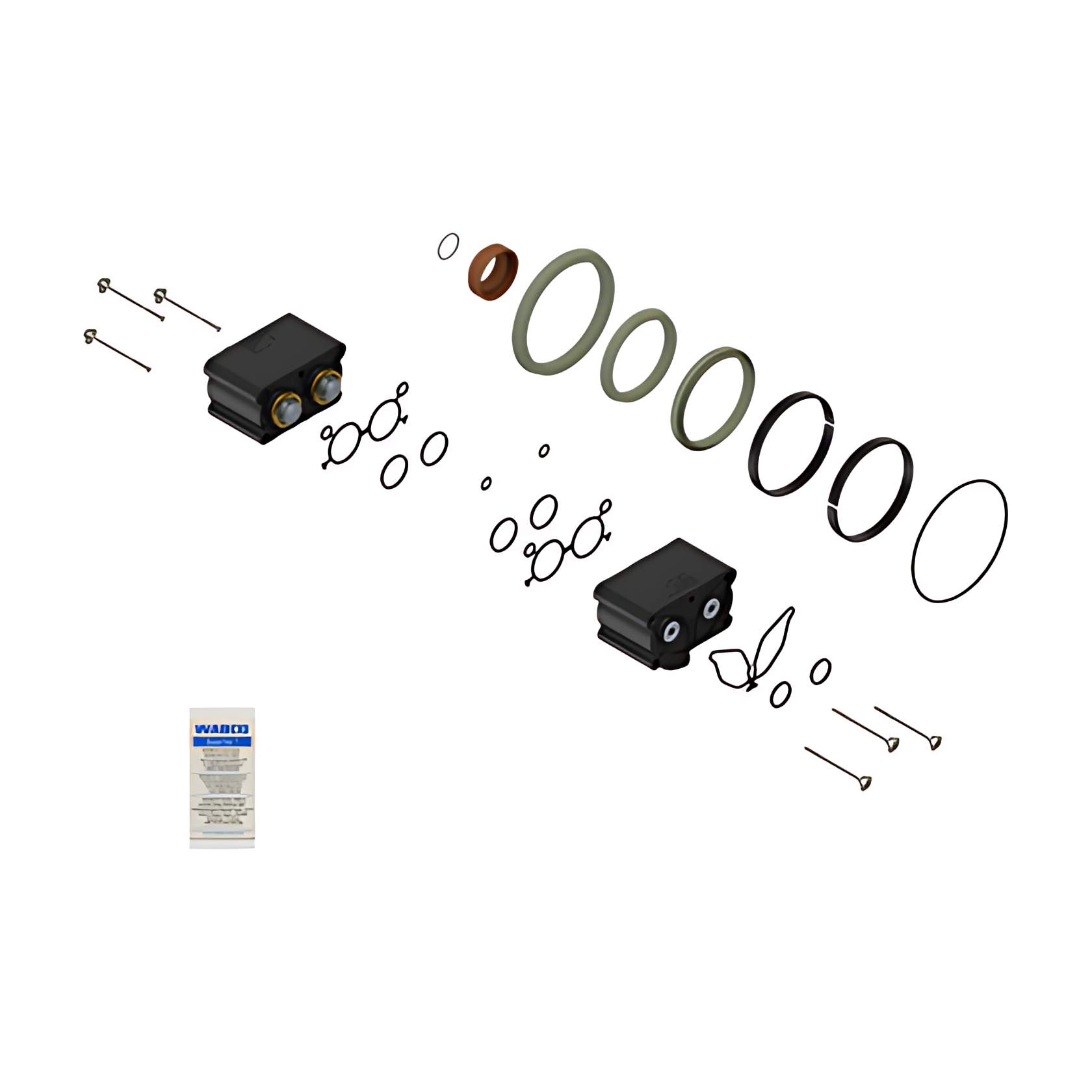 JOGO REPARO SOLENOIDE CILINDRO 3 POSICOES - 0012603763