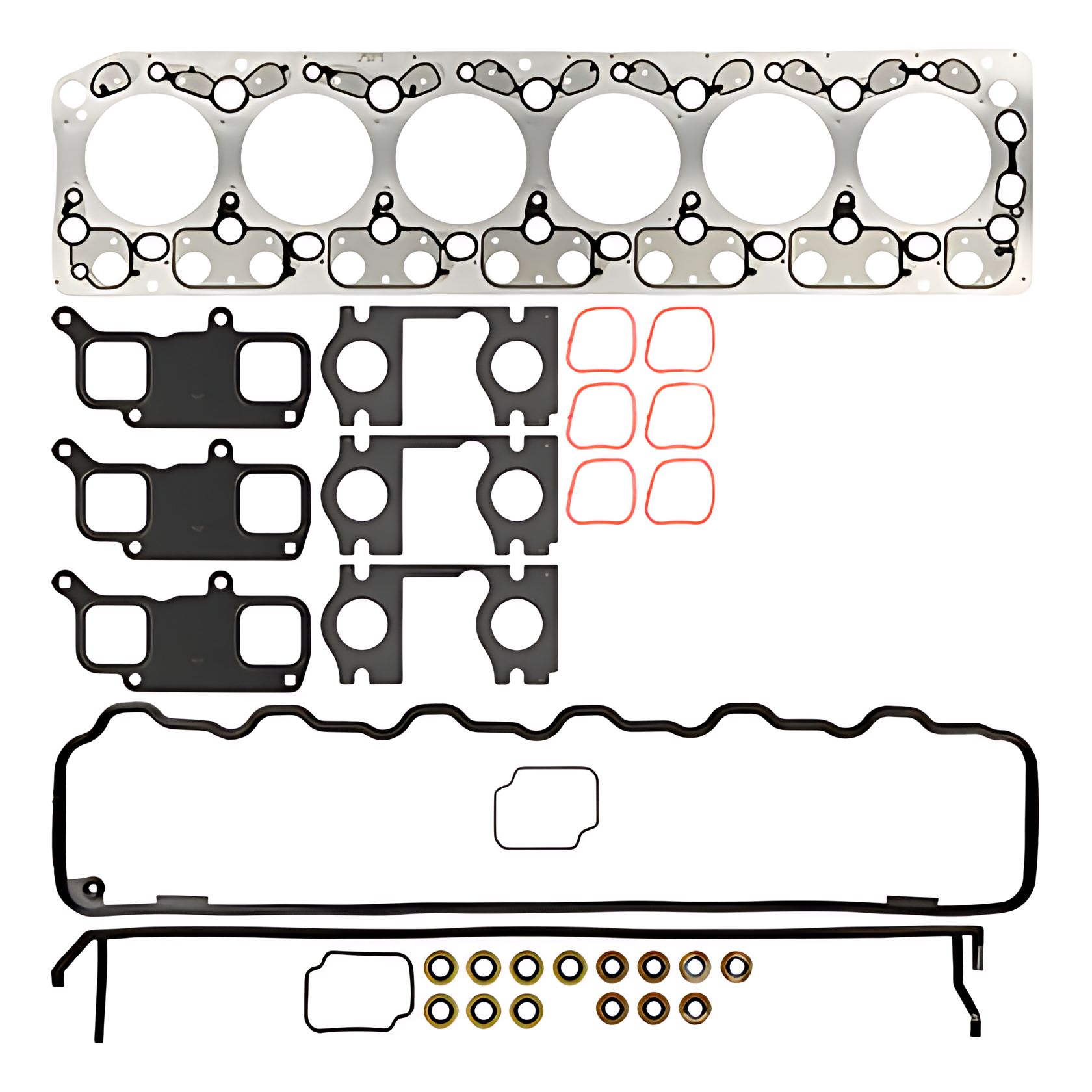 JOGO JUNTA RETIFICA SUPERIOR VALVULA MOTOR OM906LA - 9060100421