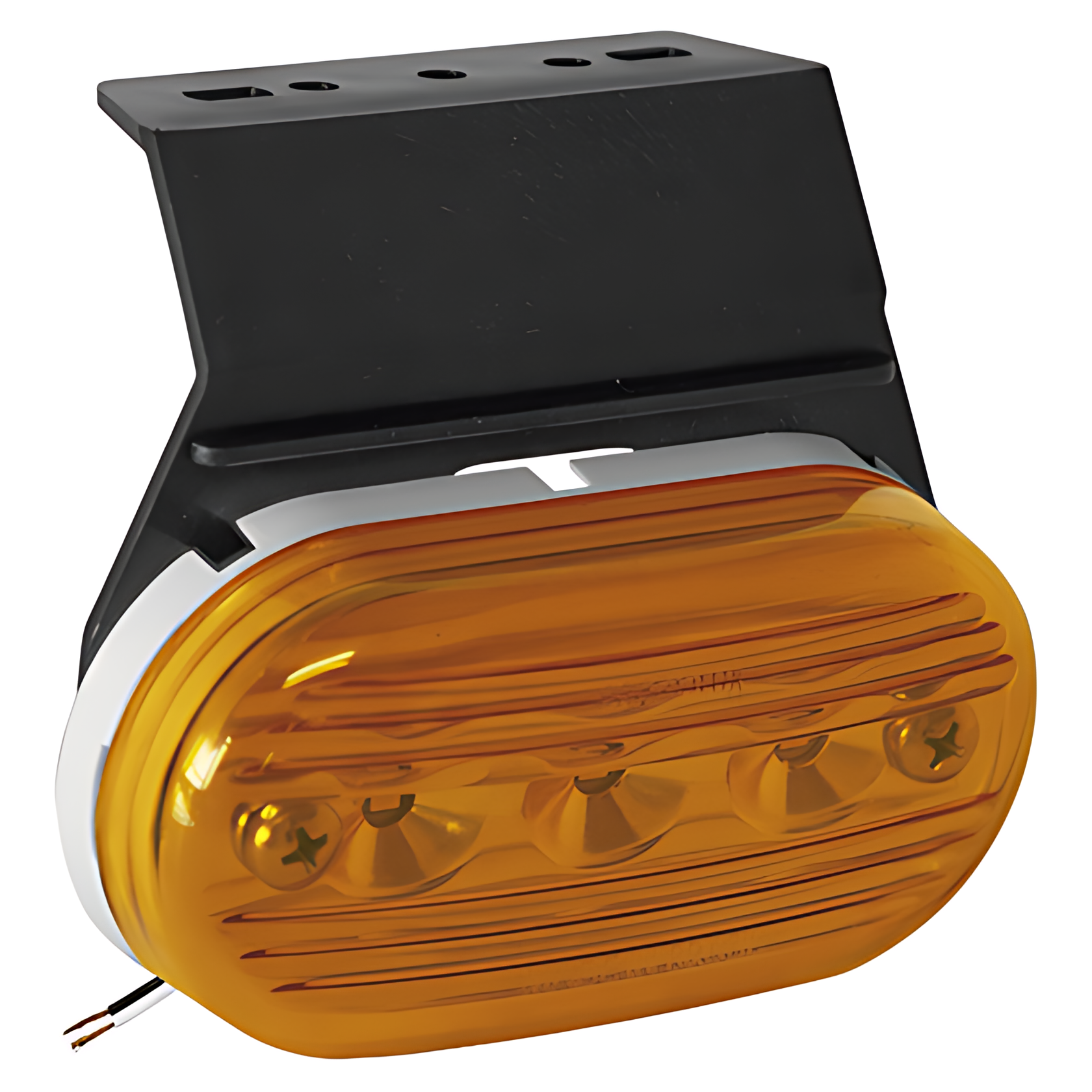 LANTERNA LATERAL LED BIVOLT ACRILICA AMARELO (COM SUPORTE) - PL09041961