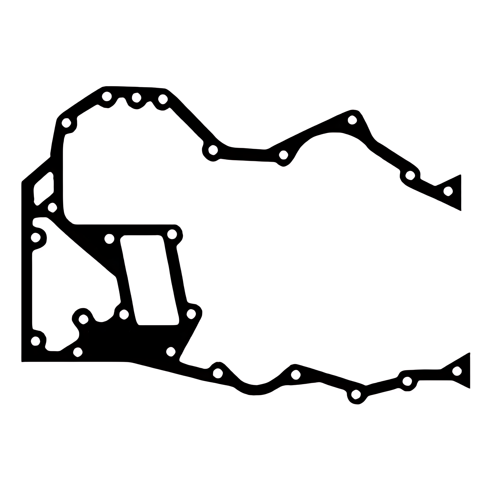 JUNTA TAMPA DISTRIBUICAO TRASEIRA MWM X-10 - 2R0109139