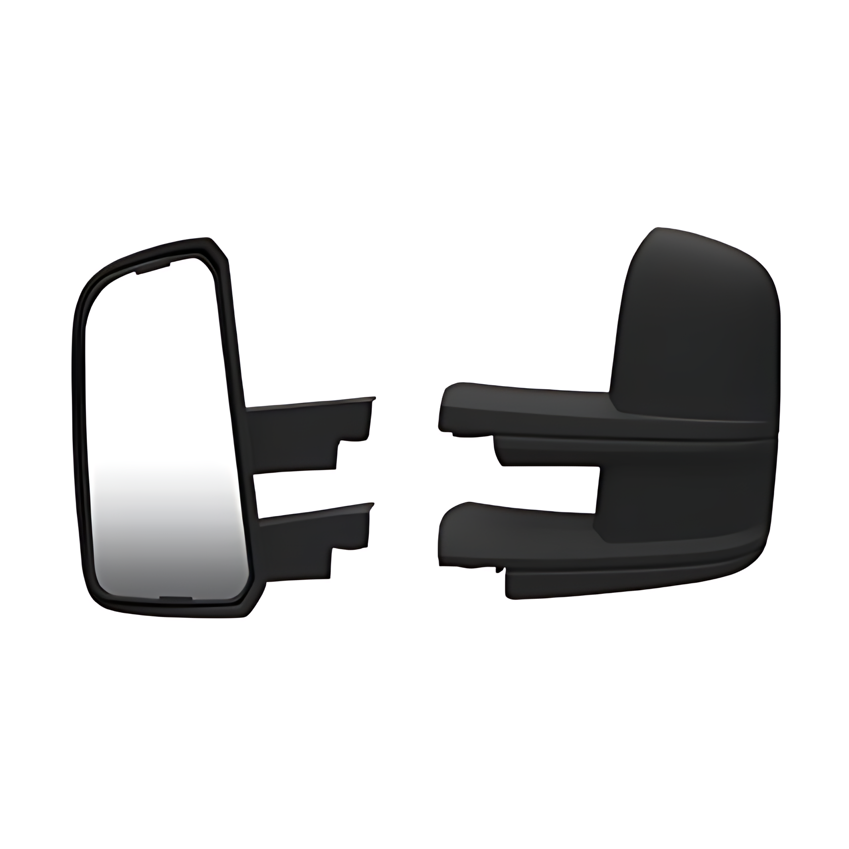 CONJUNTO ESPELHO RETROVISOR LE MANUAL INTEIRICO PLANO ( BRACO LONGO ) - 23B857513B