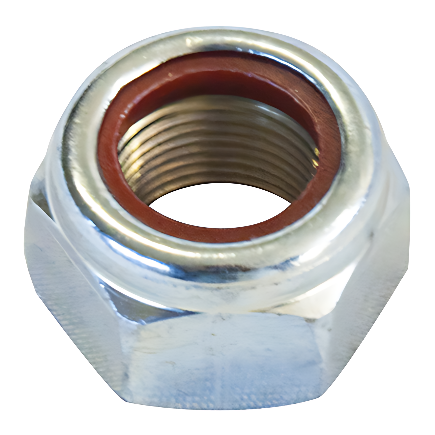 PORCA SEXTAVADA AUTOTRAVANTE NYLON M20X1,5MM - 910113020004