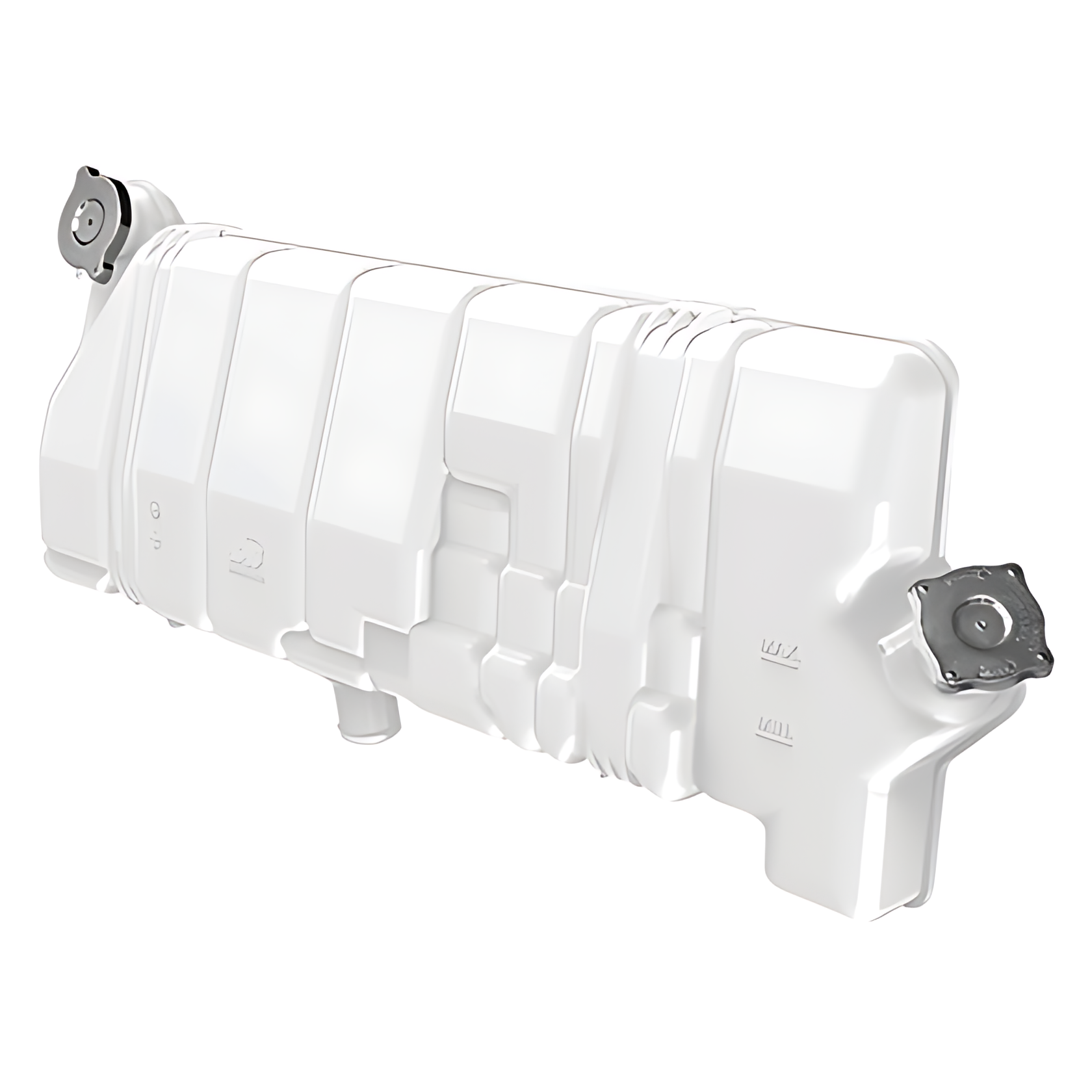 RESERVATORIO AGUA RADIADOR BRANCA ( REFORCADO ) COM TAMPAS - 6295000049