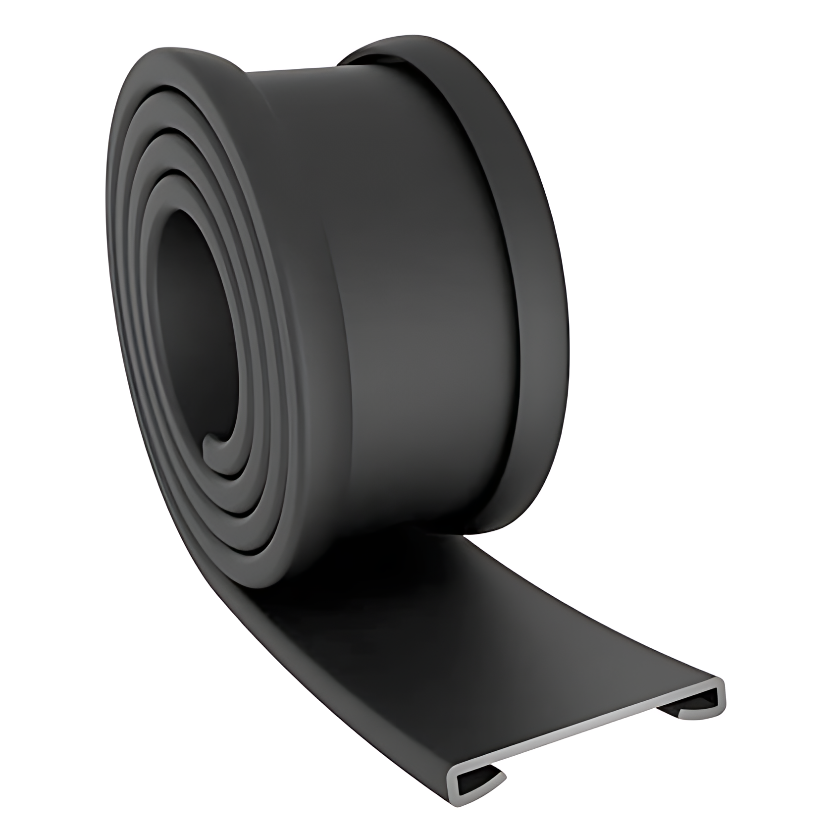 PERFIL BORRACHA LISO ( 54MM ) PRETO CINTA TANQUE COMBUSTIVEL RETANGULAR INOX 590 LITROS - M024A