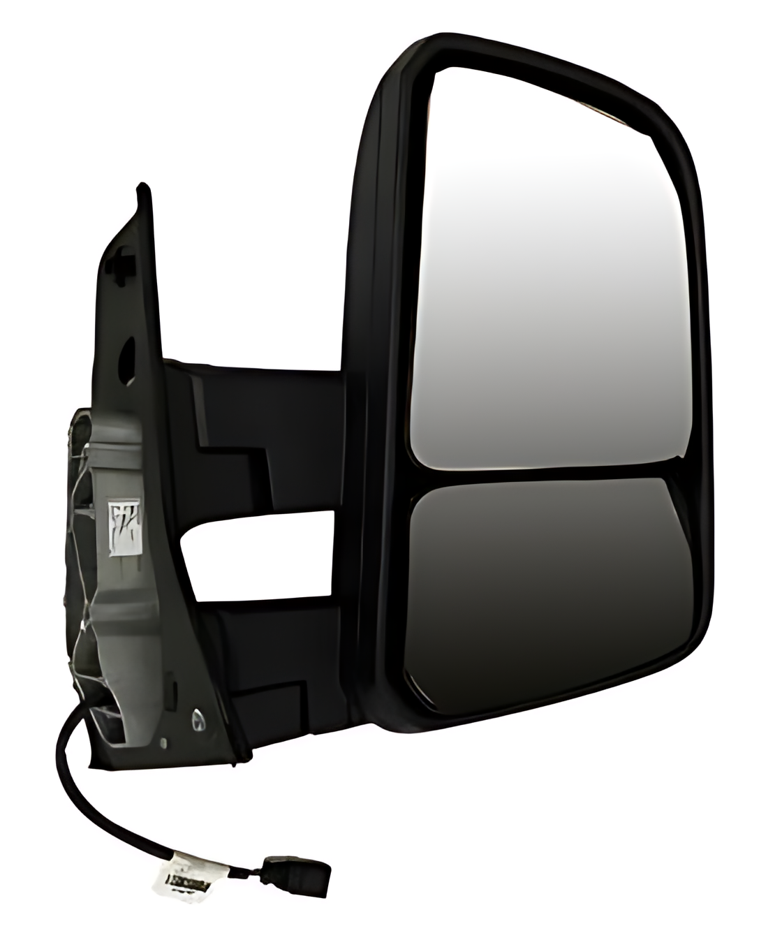 CONJUNTO ESPELHO RETROVISOR LD BIPARTIDO ELETRICO 12V SEM DESEMBACADOR CONVEXO ( BRACO LONGO ) - RWBEA2CE