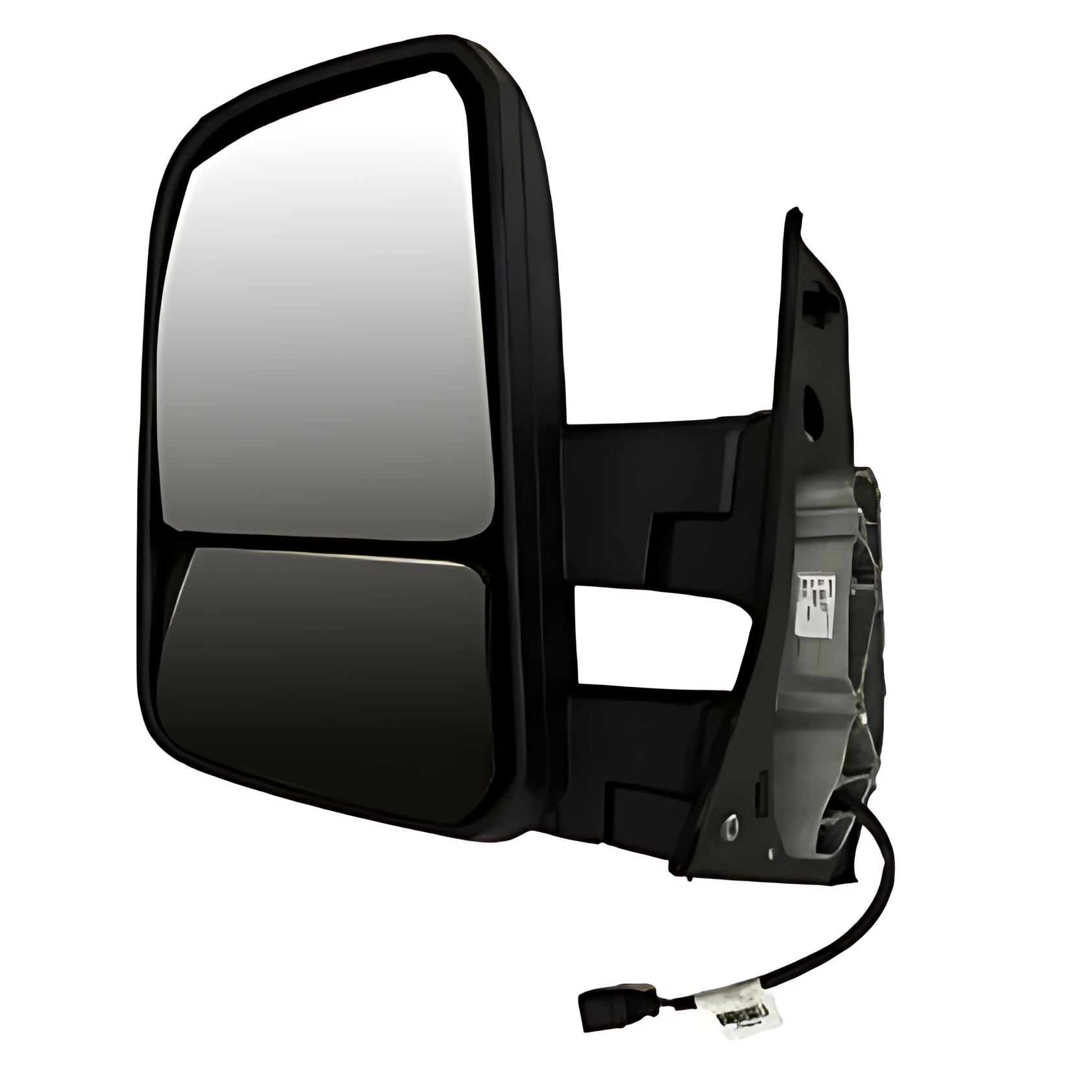 CONJUNTO ESPELHO RETROVISOR LE BIPARTIDO ELETRICO 12V SEM DESEMBACADOR CONVEXO ( BRACO CURTO ) - 23B857501A - Imagem 1