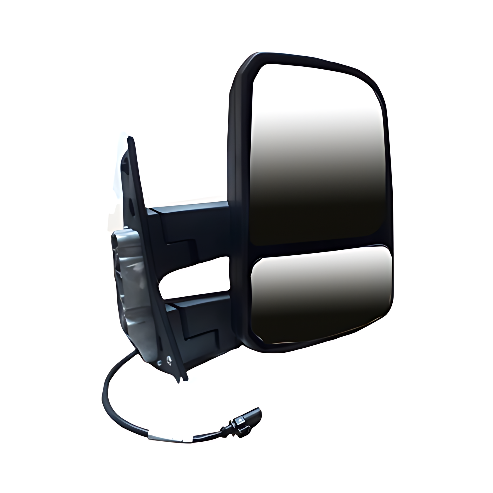 CONJUNTO ESPELHO RETROVISOR LD BIPARTIDO ELETRICO 12V SEM DESEMBACADOR CONVEXO ( BRACO CURTO ) - RWAEZ4CE