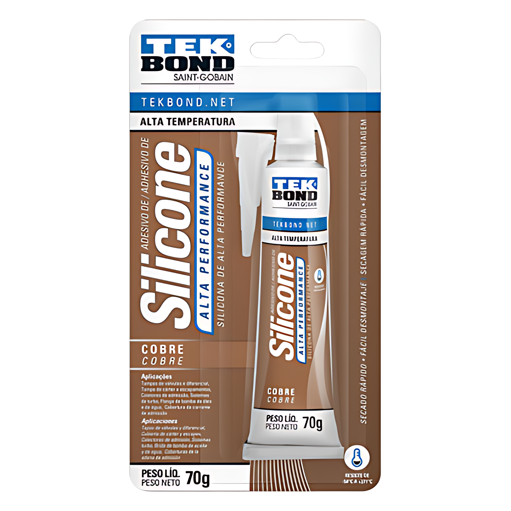 SILICONE NEUTRO DE ALTA PERFORMANCE OXIMICO COBRE 85G - ML2276