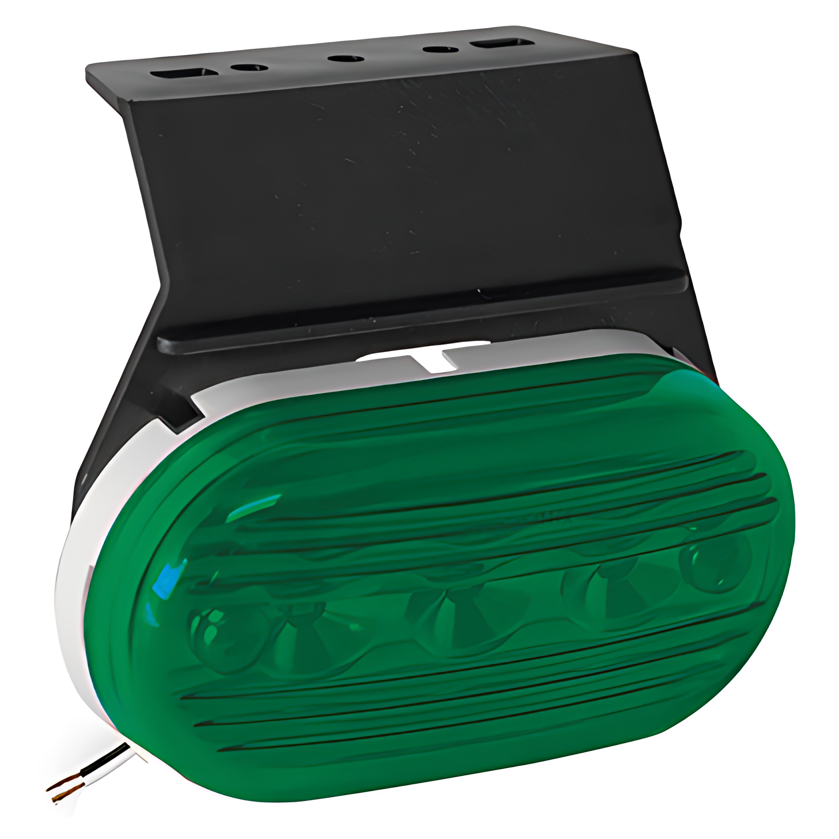 LANTERNA LATERAL LED BIVOLT ACRILICA VERDE (COM SUPORTE) - PL09041972