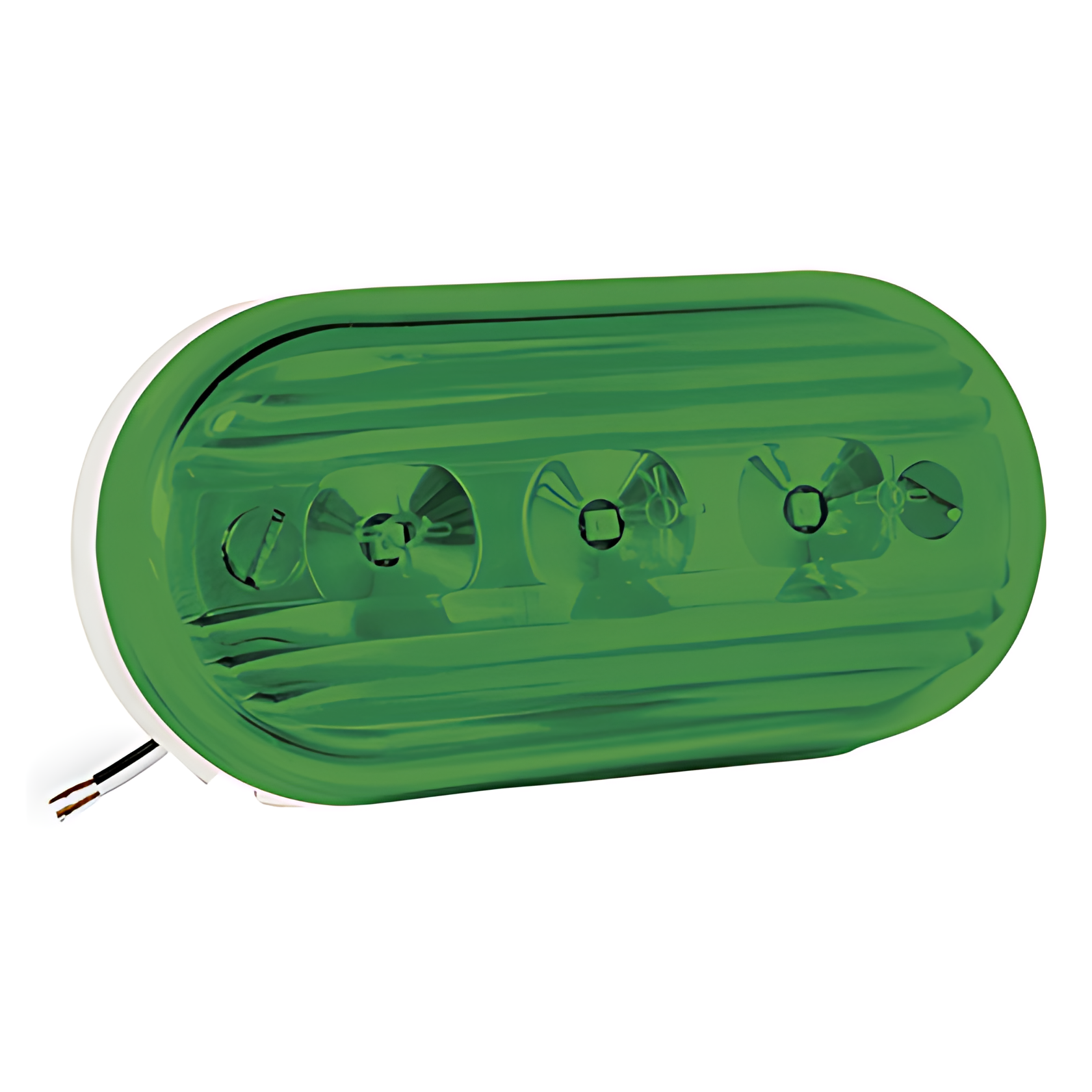 LANTERNA LATERAL LED BIVOLT ACRILICA VERDE - PL09040072