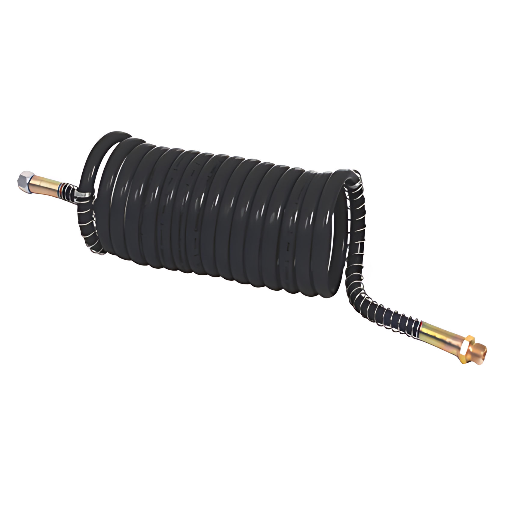 MANGUEIRA ESPIRAL PA 12 C/TRAMA 4,50 MF M16x1,5 x FG M16x1,5 BI-TREM PRETO - 082045BITRTPR
