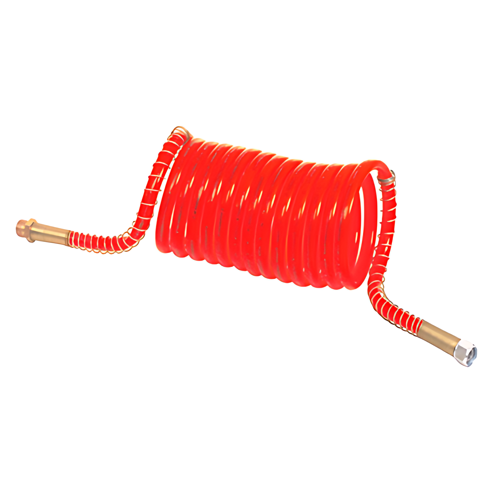 MANGUEIRA ESPIRAL PA 12 C/TRAMA 4,50 MF M16x1,5 x FG M16x1,5 BI-TREM VERMELHA - 082045BITRTVM