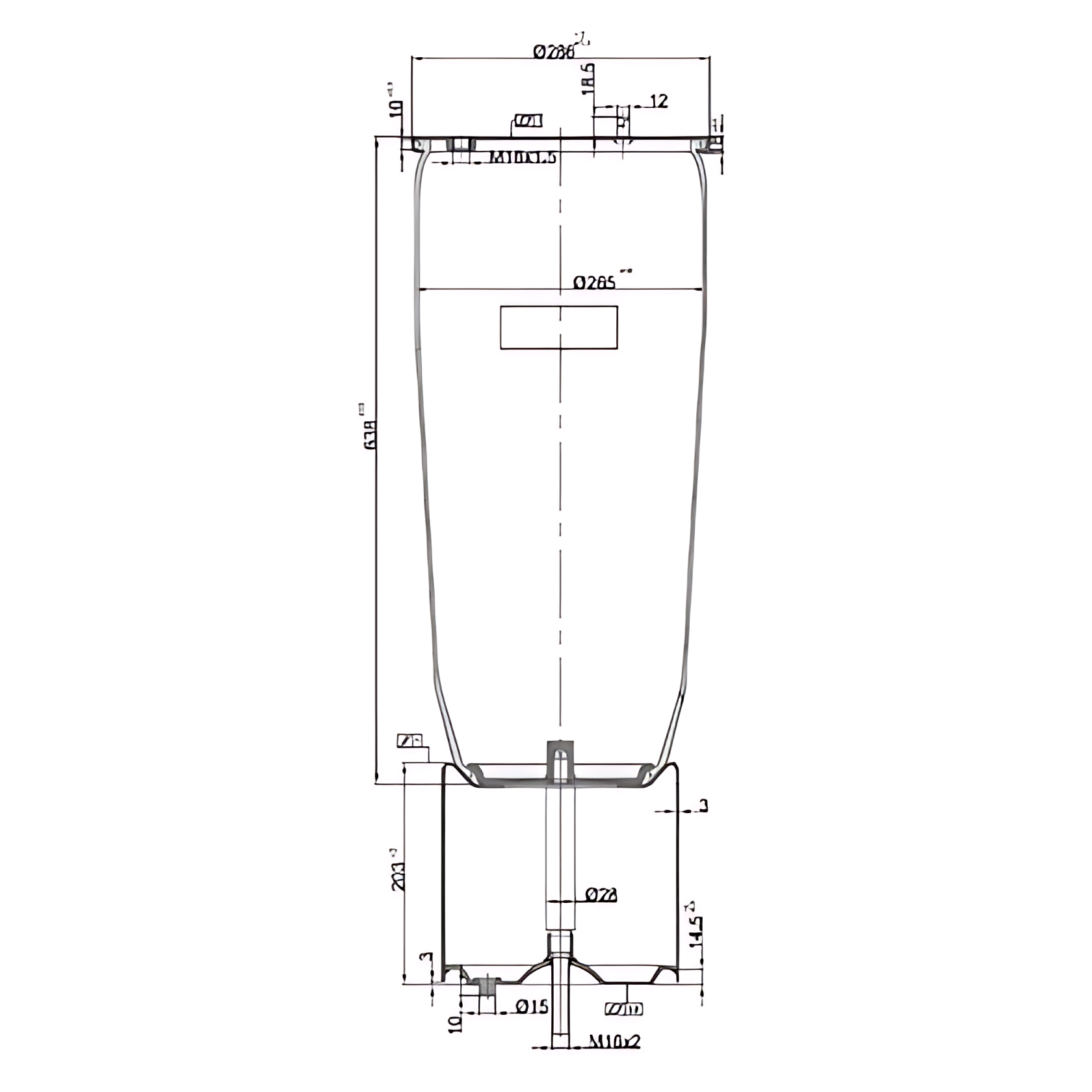 MOLA PNEUMATICA 1T19LLJ-14 - 100000227498