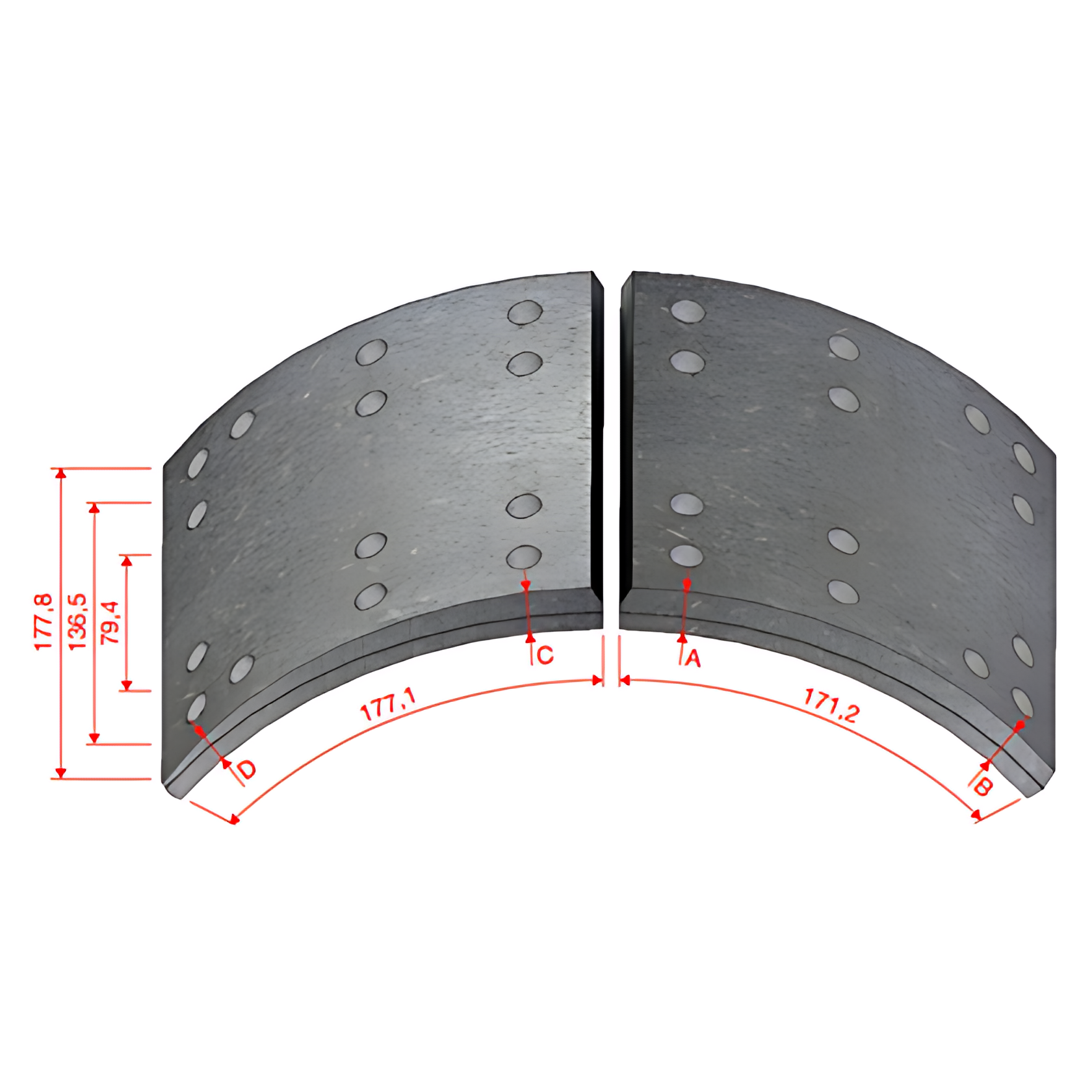 LONA FREIO DIANTEIRO TRASEIRO DFW988 DNA380 XX CARBON FIBER - DFW988XXDNA380