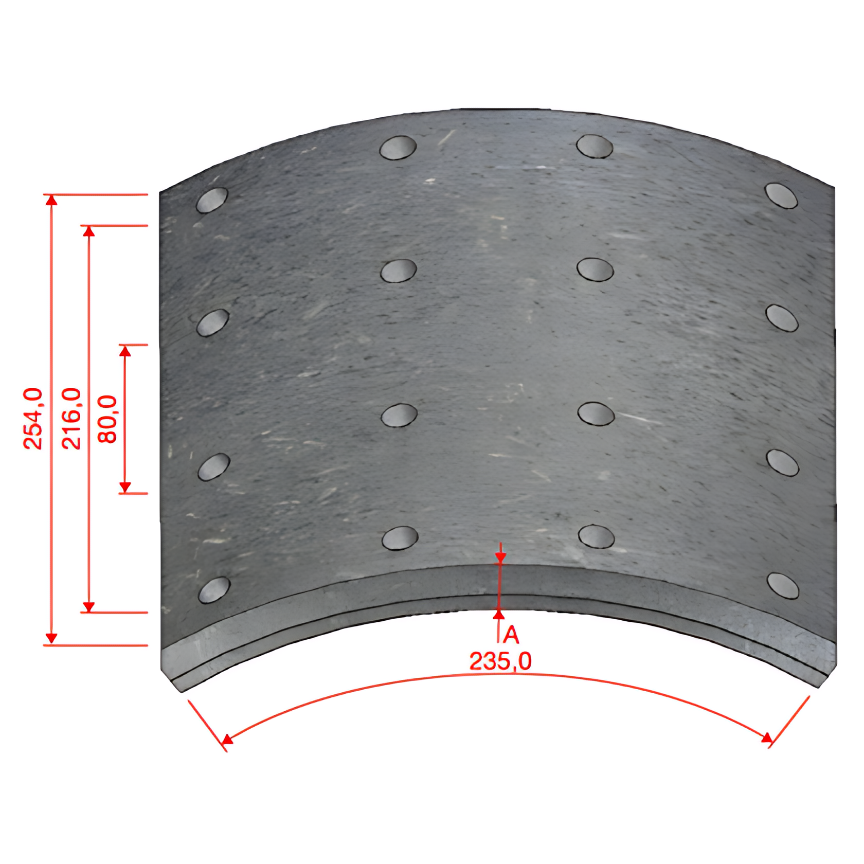 LONA FREIO TRASEIRO DS731DNA380 STD CARBON FIBER - DS731DNA380