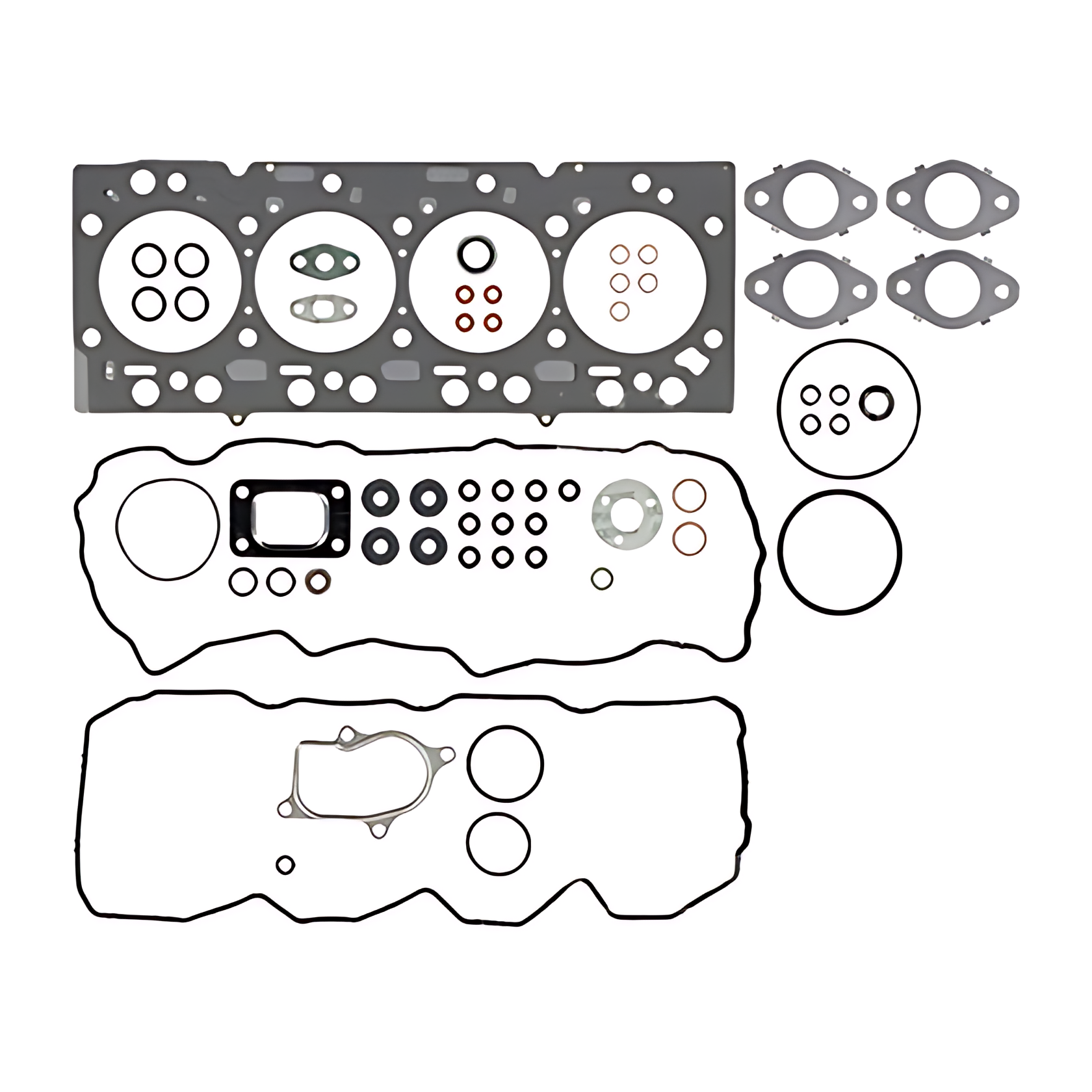 JOGO JUNTA SUPERIOR SEM RETENTOR CUMMINS ISB QSB 4.5 ELETRONICO - 023779001