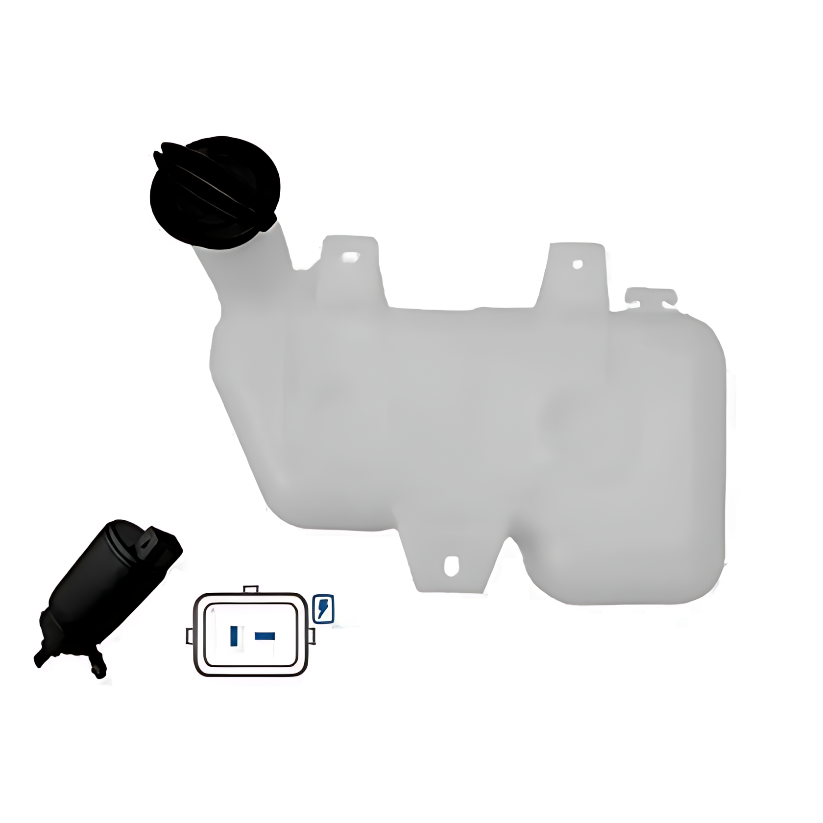 RESERVATORIO AGUA LIMPADOR PARABRISA COM TAMBA E BOMBA 24 V - 001219