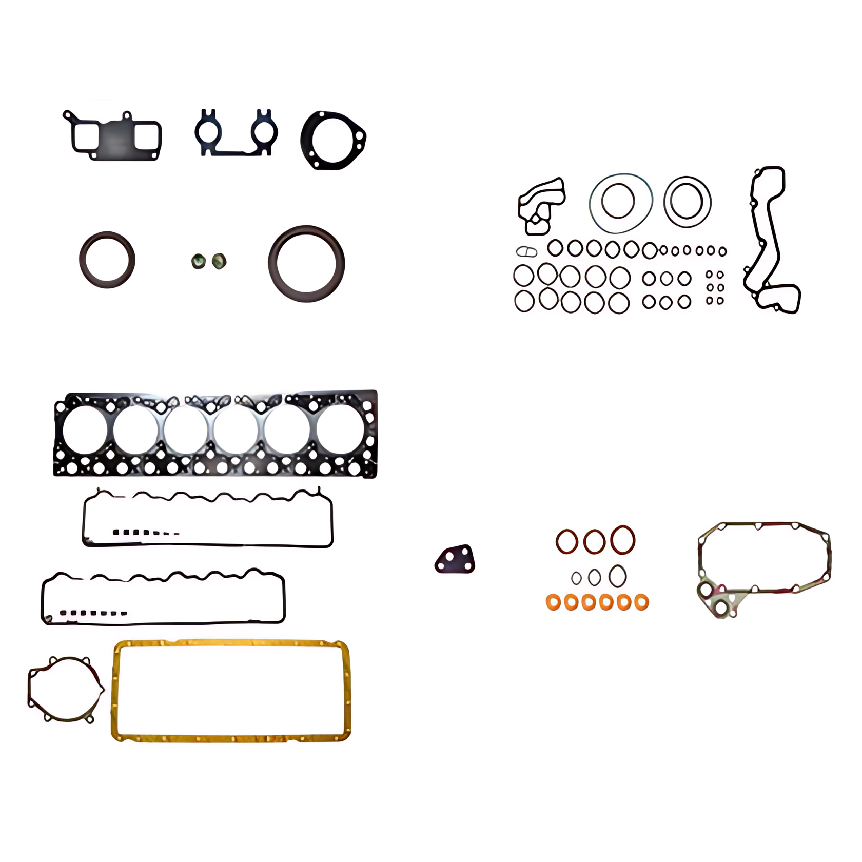 JG JUNTA MBB OM906 C/ RET. S/ RET. HASTE VALVULA  C/ TAMPA VALVULA PLASTICA - 492820