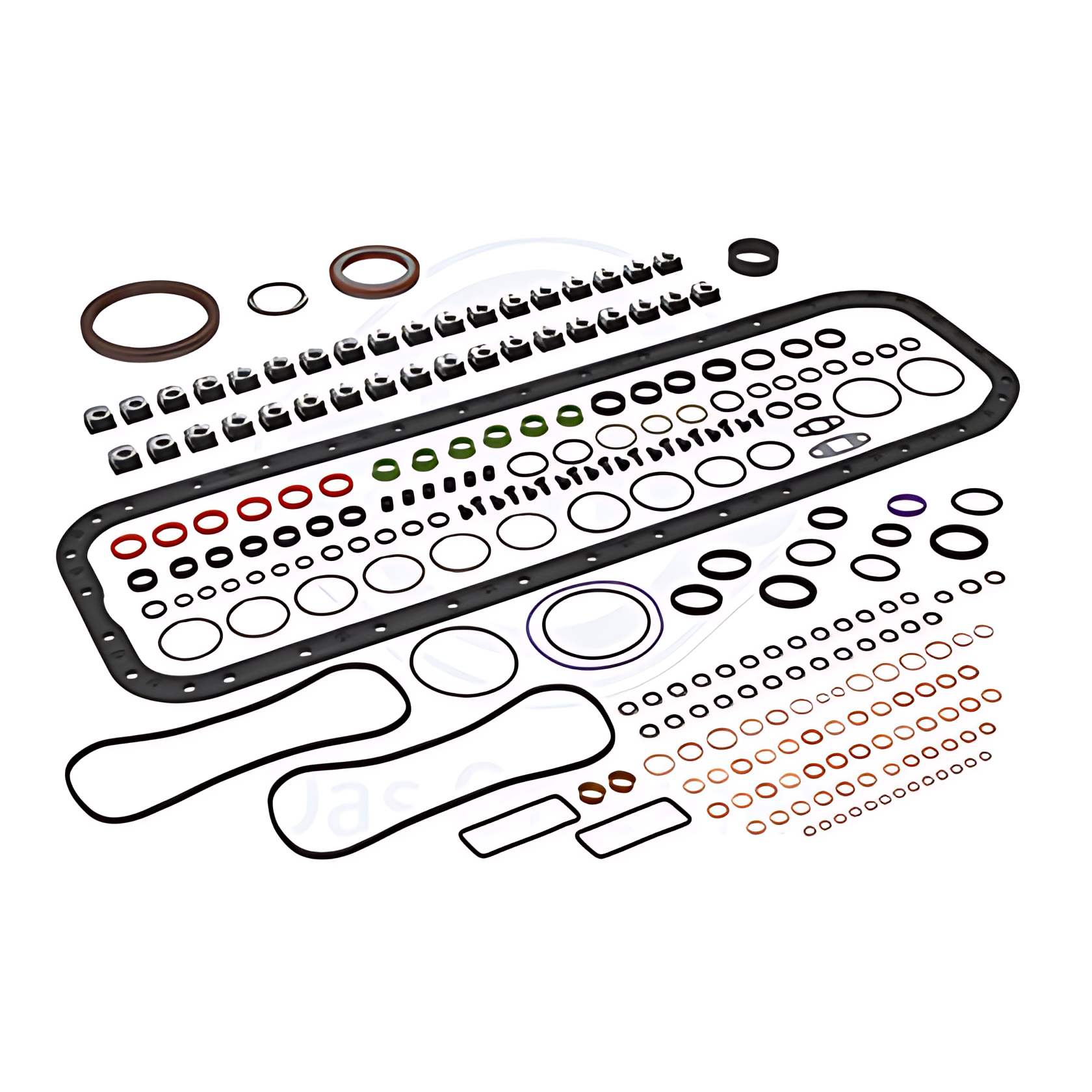 JG JUNTA VOLVO B7R C/ RET. S/ TAMPA VALVULA S/ JUNTA CABECOTE S/ RET. HASTE VALVULA - 375850