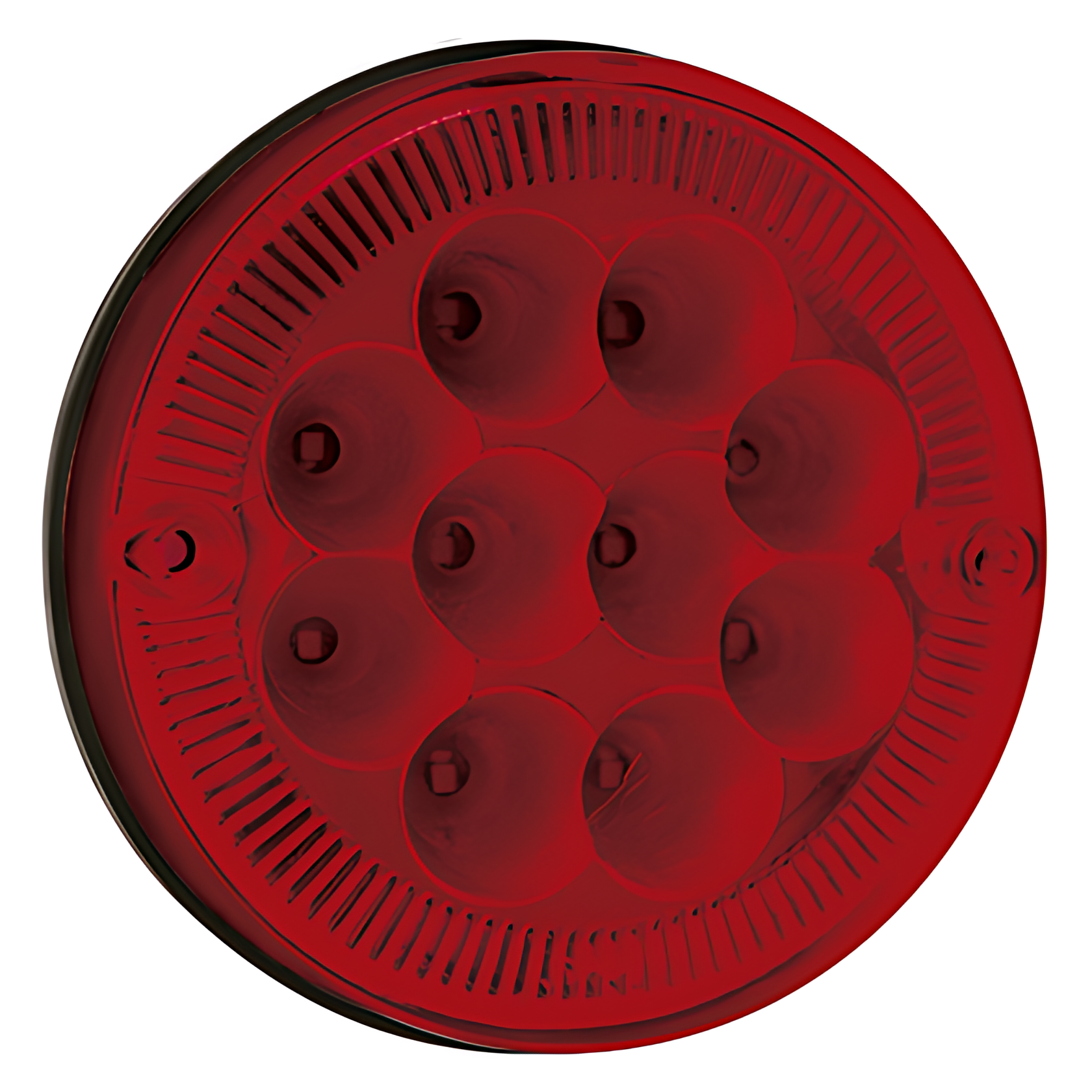 LANTERNA TRASEIRA LUZ FREIO 10 LEDS 2 POLOS VERMELHO BIVOLT ACRILICO - PL07620063