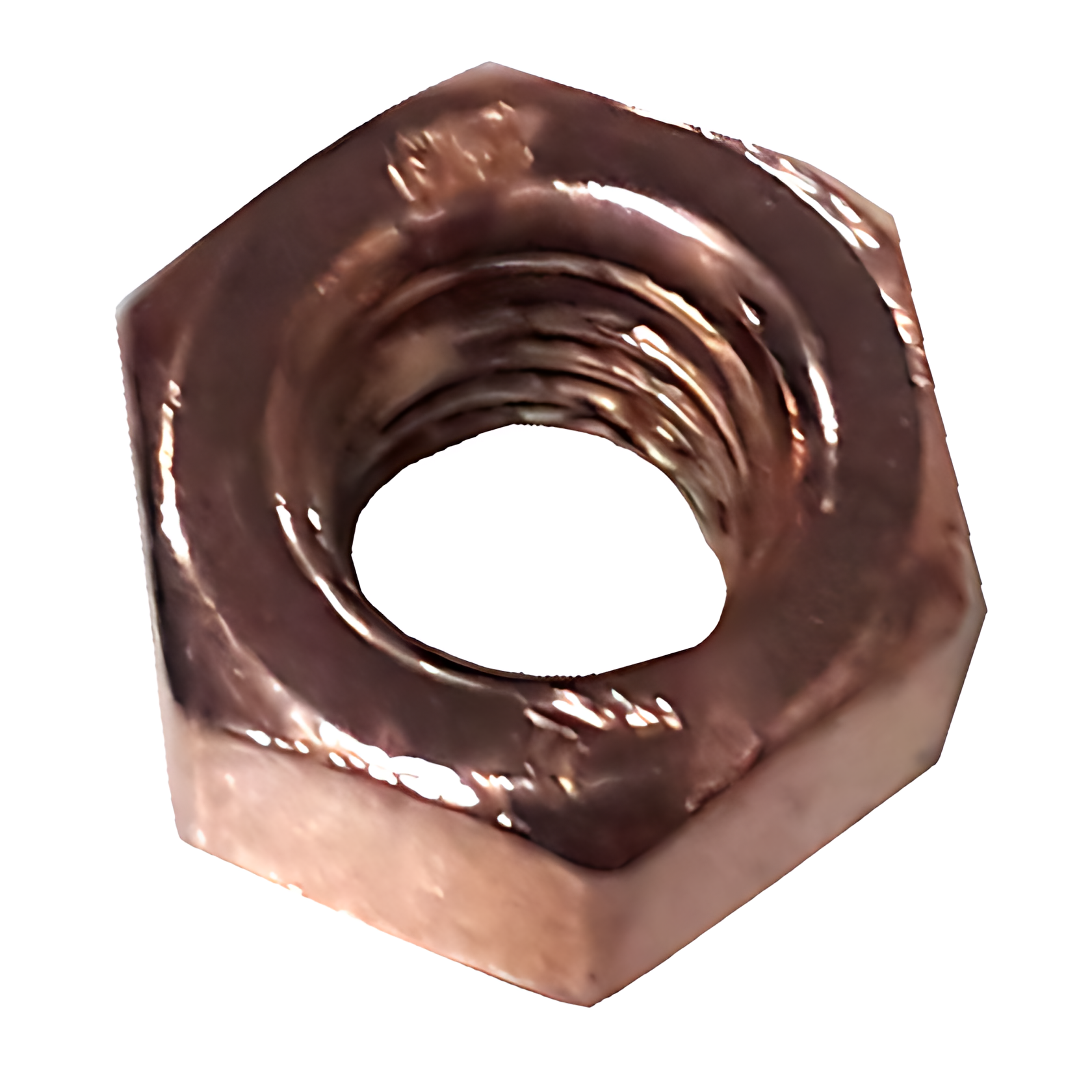 PORCA TORQUE PRISIONEIRO TURBINA 8MM - CHAVE 13 - COBREADA - 30584BC