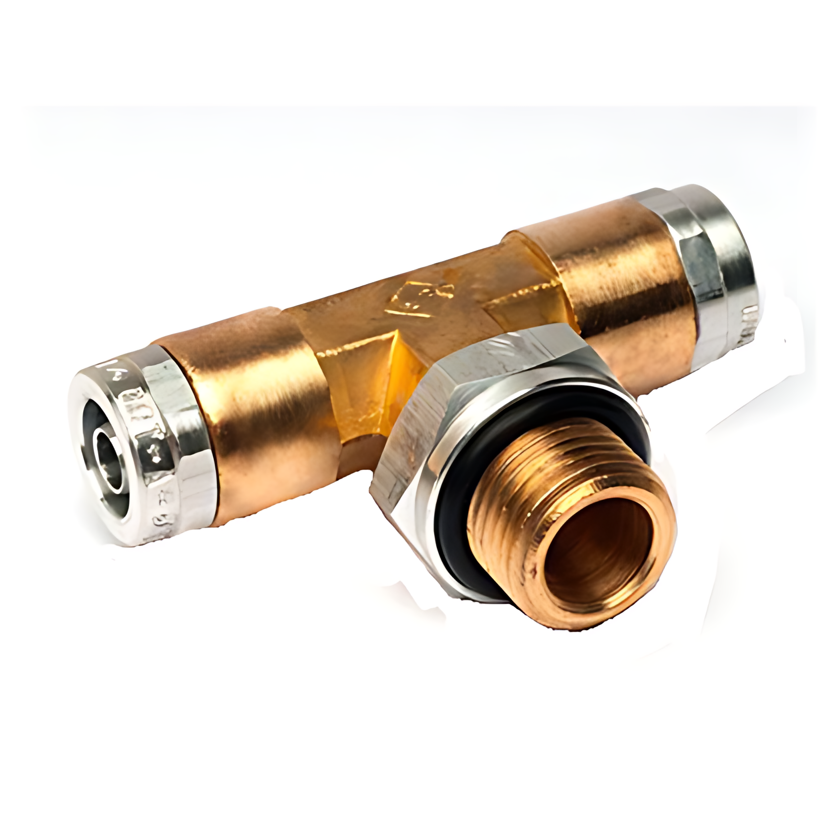 TEE MACHO CENTRAL ENGATE RAPIDO 8MM X M16 - COMPLETO - 20100816C