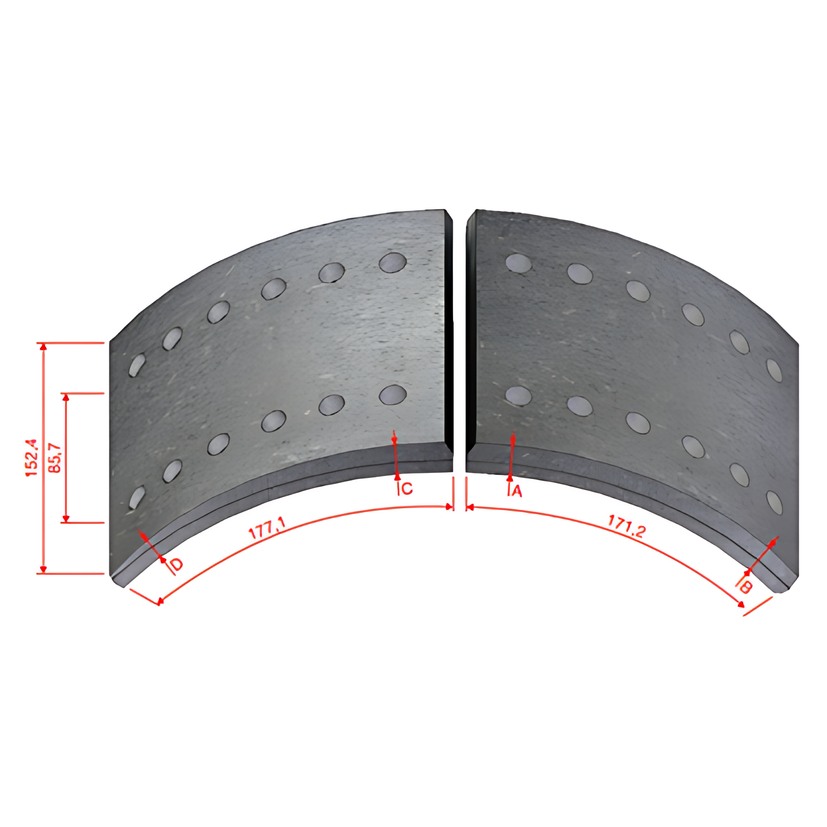JOGO LONAS FREIO TD KEVLAR - DFW987DNA38K