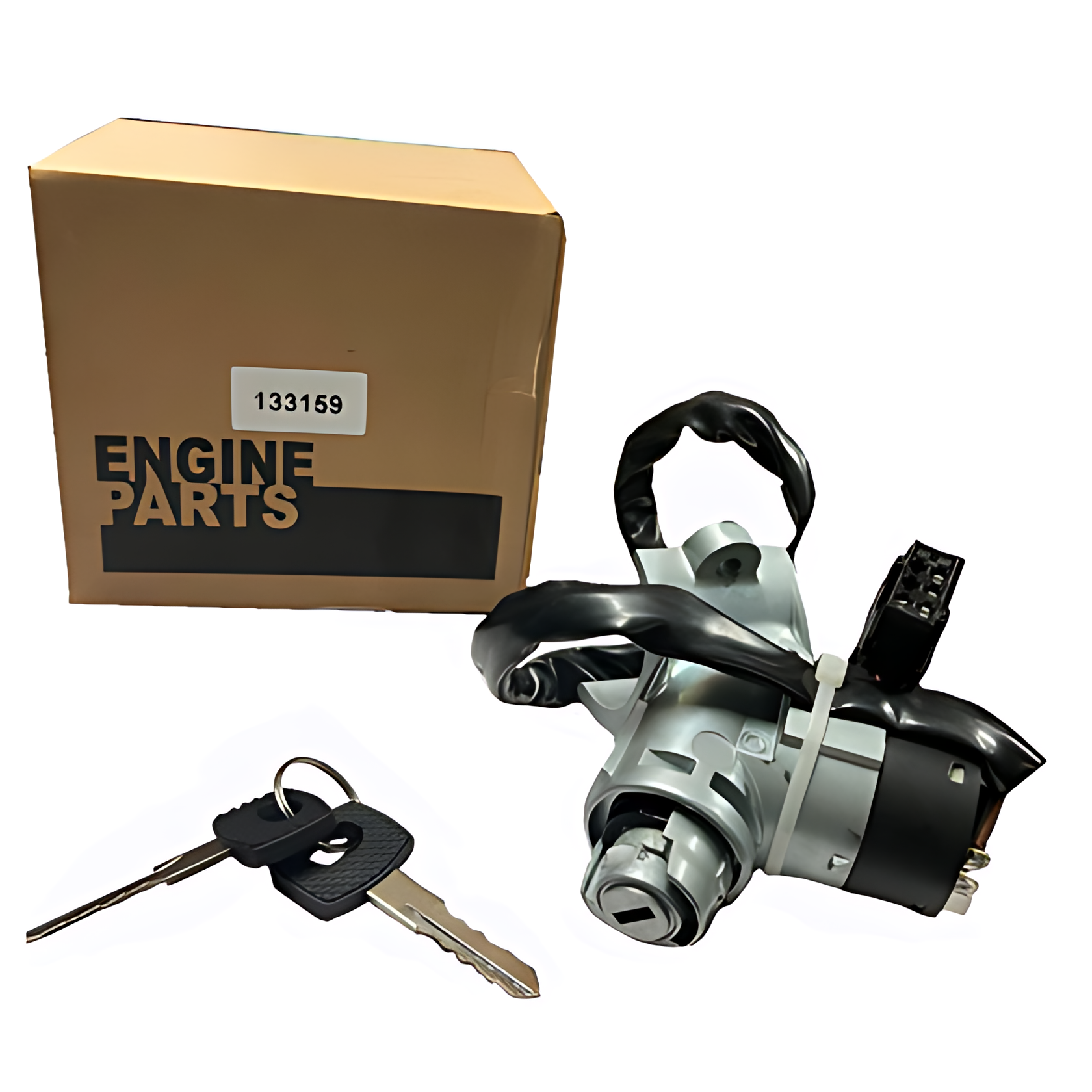 TRAVA COMUTADORA DA DIRECAO E CHAVE IGNICAO COM CHICOTE - 9704600004