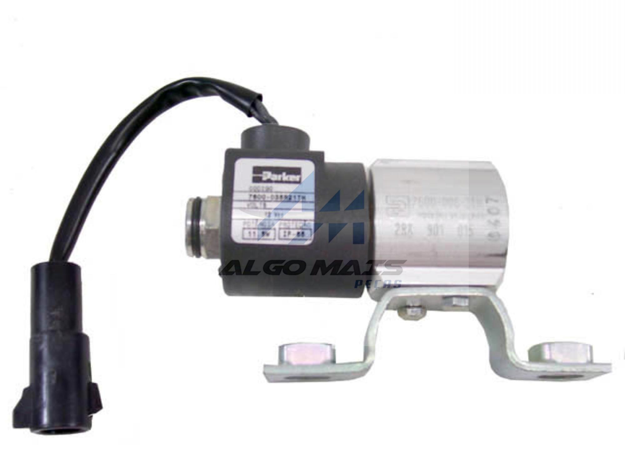 SOLENOIDE 1/4NPT 12V 2PINOS REDONDO CABO - 2RK901015