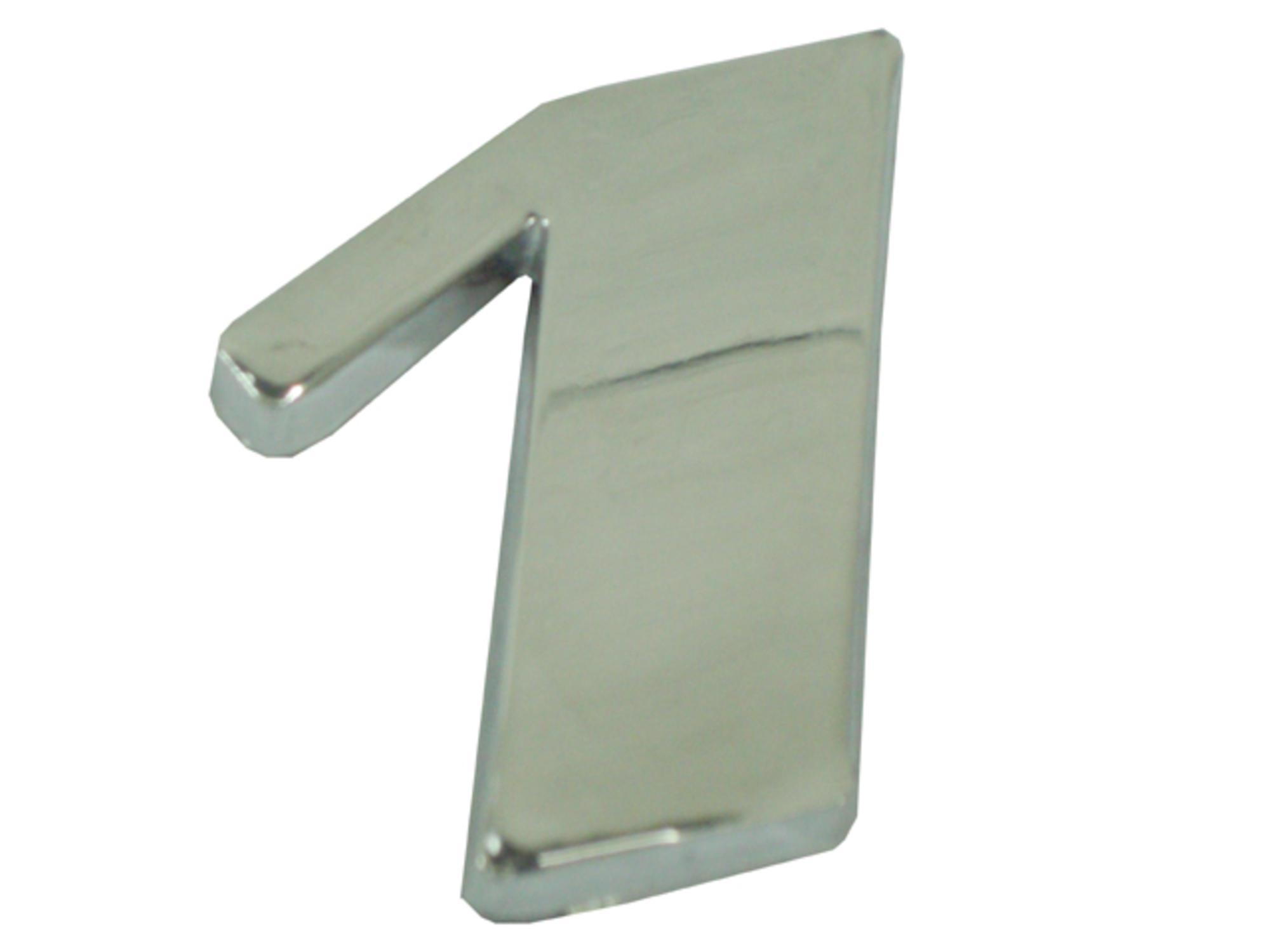 EMBLEMA NUMERO 1 CROMADO - 9438171214