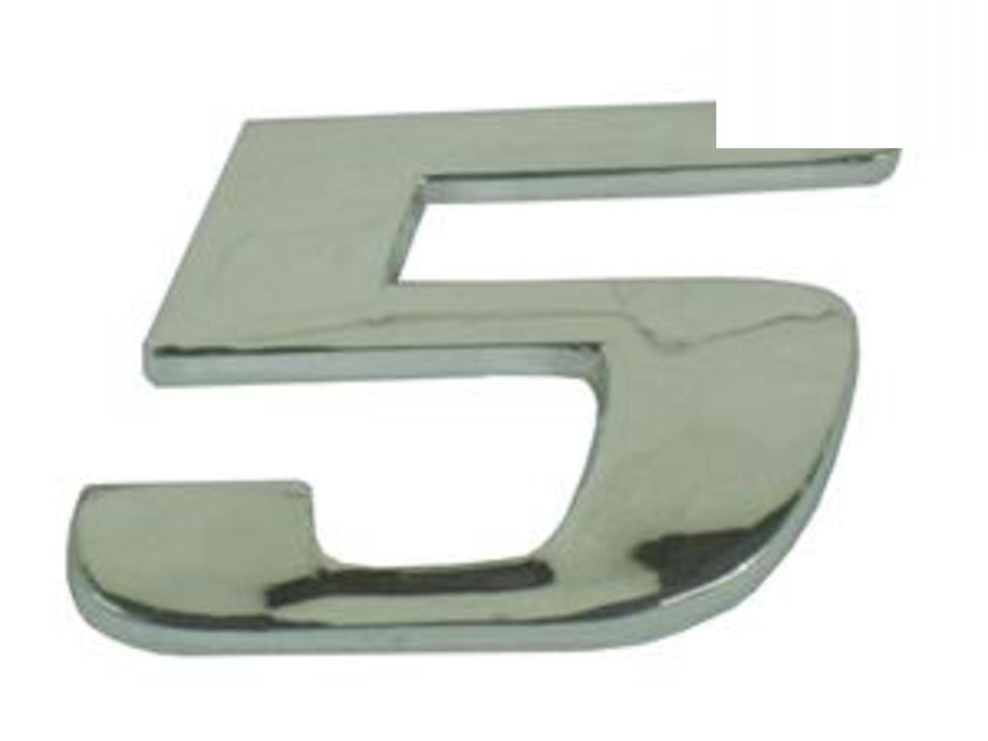 EMBLEMA NUMERO 5 CROMADO - 9438171614